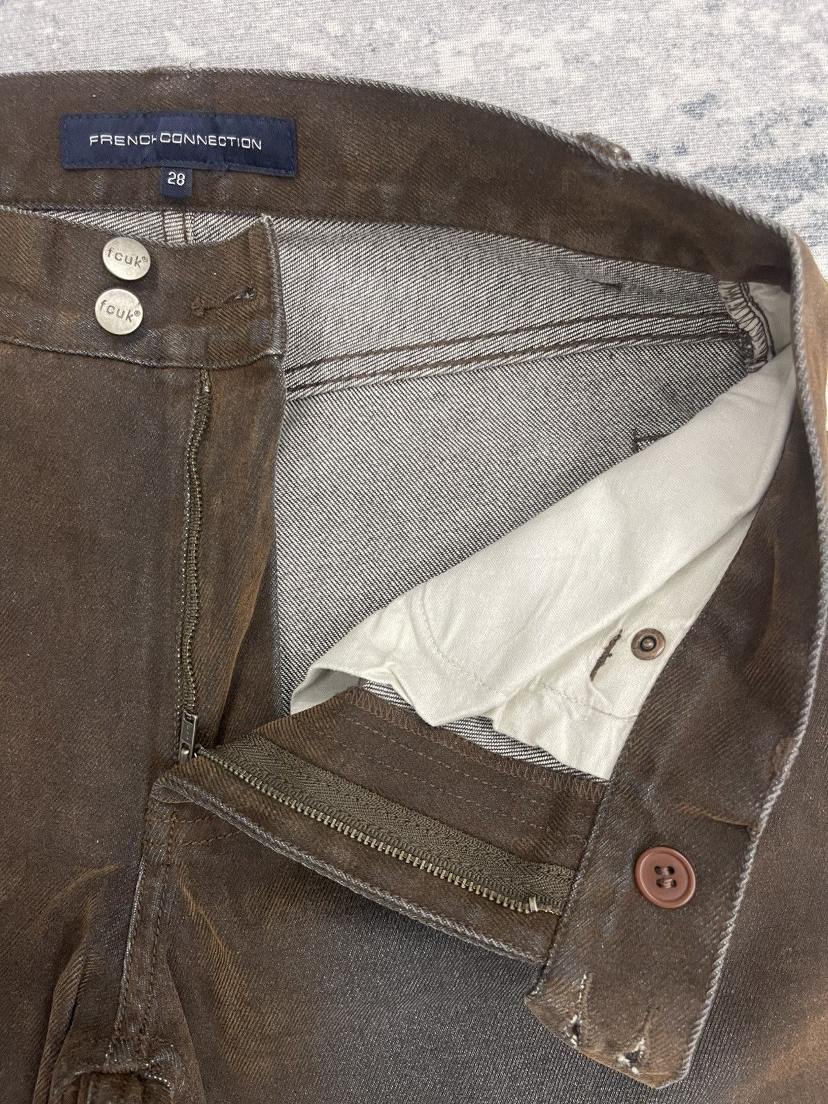 FCUK FCUK Flared Denim Pants Size US 28 / EU 44 - 9 Thumbnail