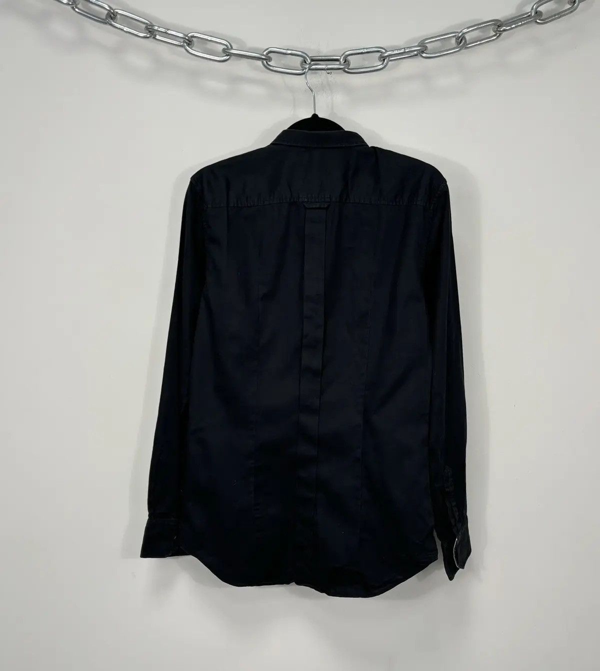 Dolce & Gabbana × Vintage Vintage Dolce & Gabbana Men's Formal Black Button Up Shirt Size US S / EU 44-46 / 1 - 14 Thumbnail