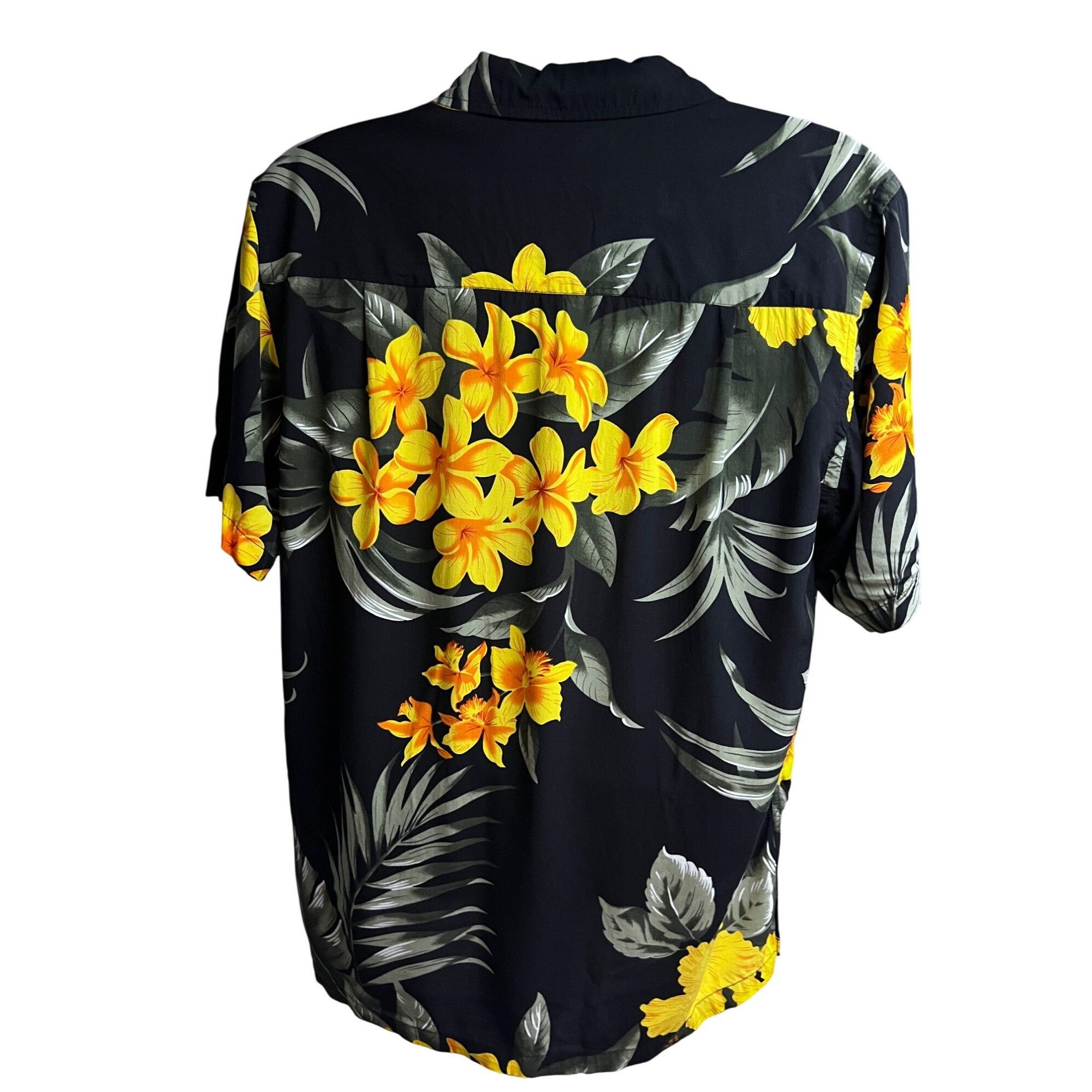 Vintage Favant Mens Vintage Floral Black Hawaiian Aloha Button Up Sh Size US L / EU 52-54 / 3 - 2 Thumbnail