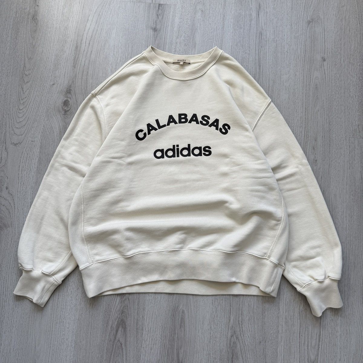 adidas gazelle silver green womens Yeezy Season 5 Scribbled Adidas Crewneck By ERD main image 1
