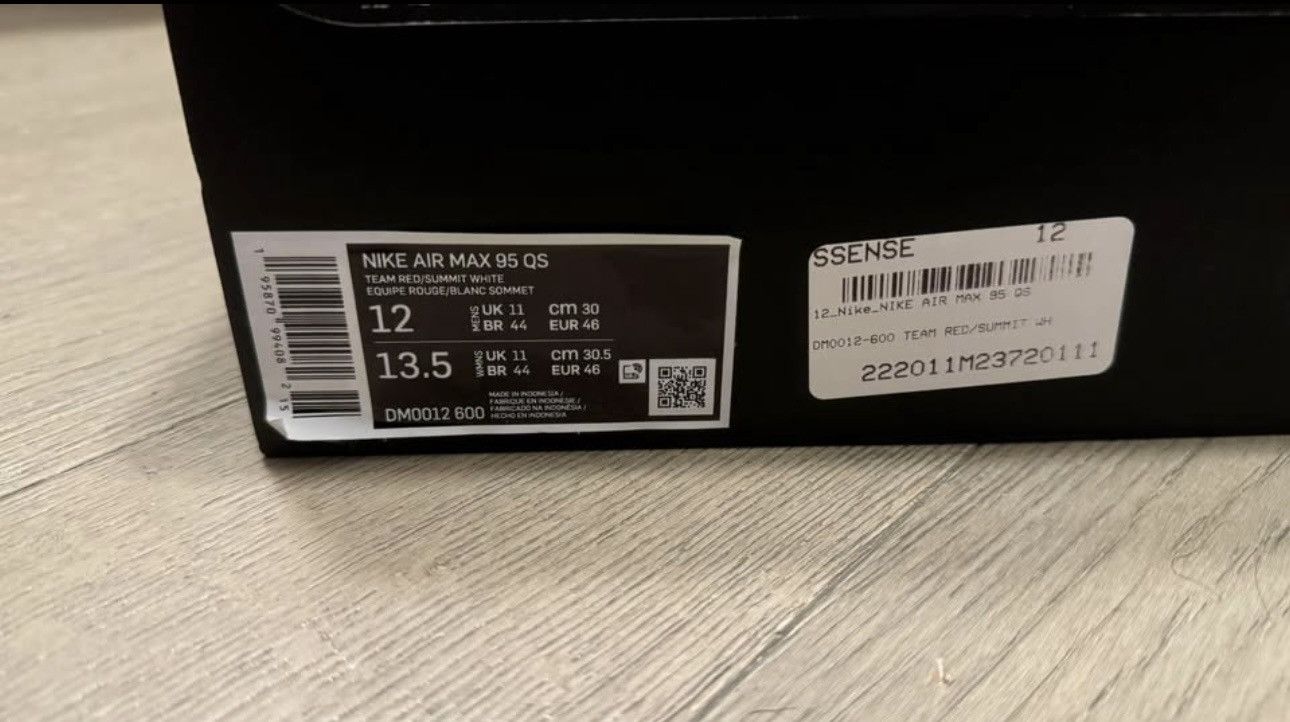 Nike Air Max 95 ‘Anatomy of Air’ Size US 12 / EU 45 - 10 Thumbnail