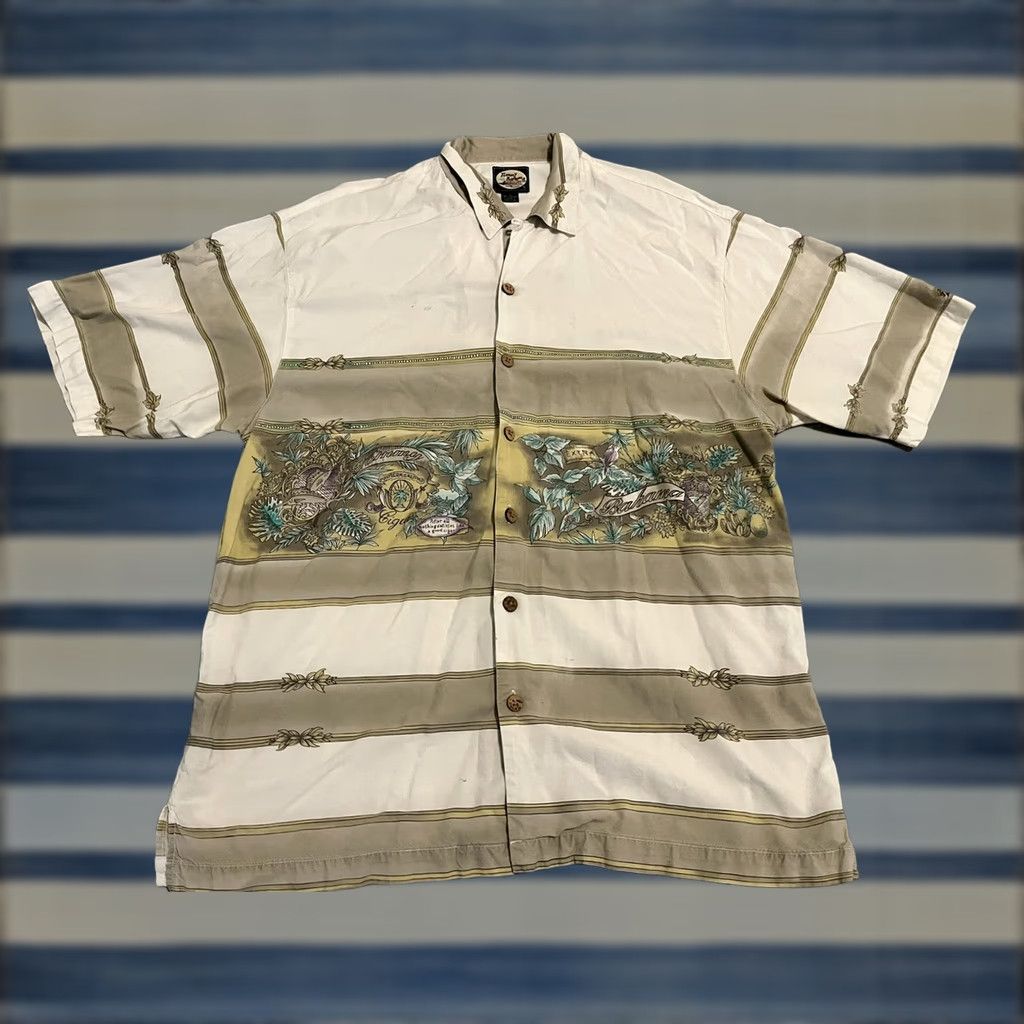 Tommy Bahama Tommy Bahama Cuban Cigars Hawaiian Shirt Mens Large Size US L / EU 52-54 / 3 - 1 Thumbnail
