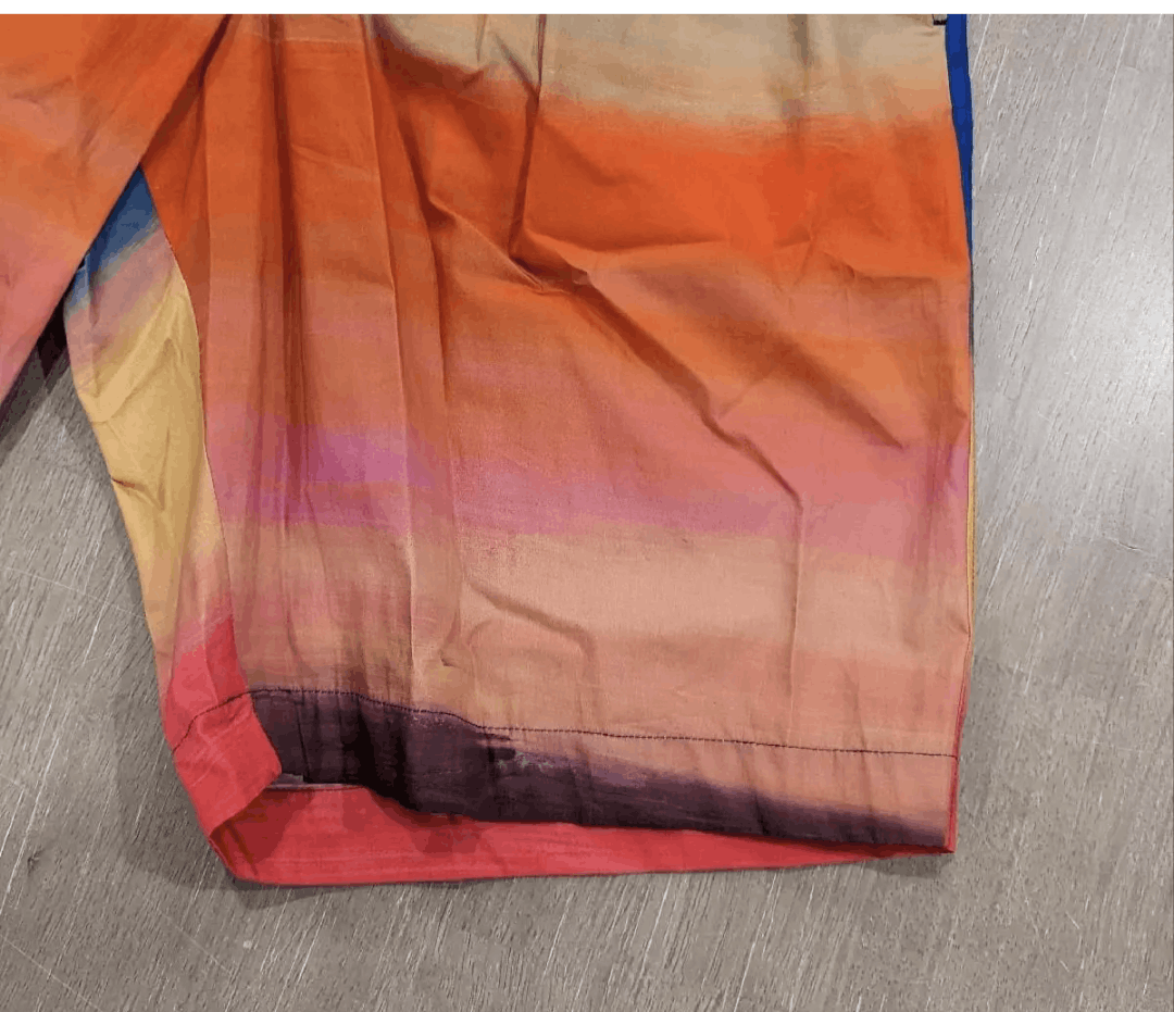 MARNI Ombre Striped Poplin Shorts Red/Multi 50 US 34
