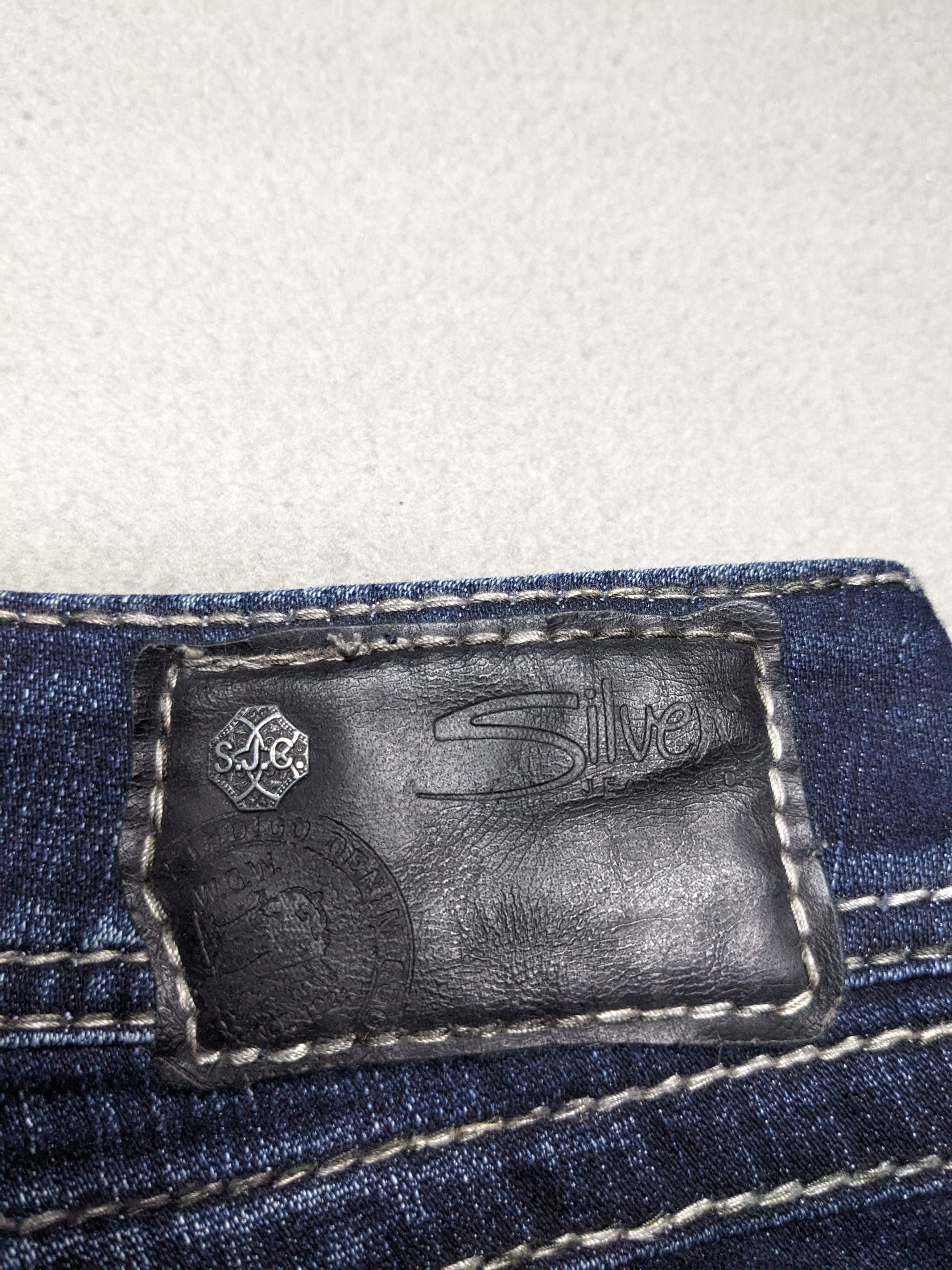 Silver Jeans Co. Silver Jeans Suki Surplus 30x32 Bootcut Denim Flap Pocket Size 30" / US 8 / IT 44 - 13 Thumbnail
