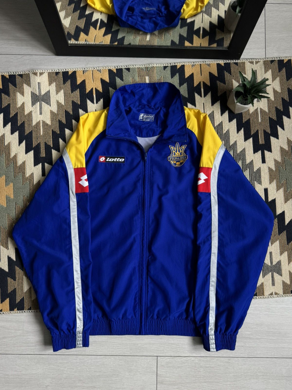 Lotto Sport Vintage Lotto Ukraine 2006-08 Soccer Jacket Blockcore Size US XXL / EU 58 / 5 - 3 Thumbnail