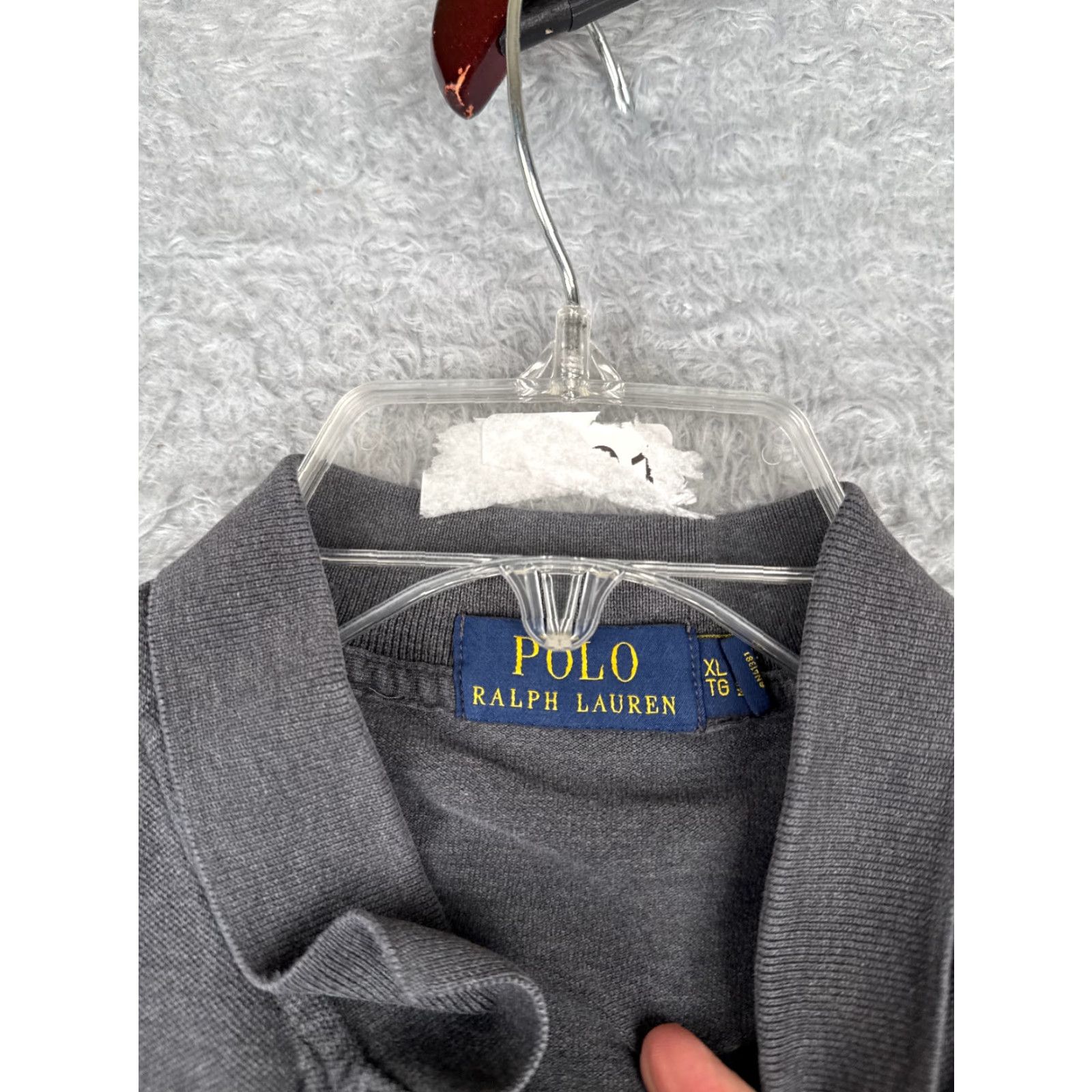 Ralph Lauren VINTAGE Ralph Lauren Polo Shirt Mens XL Gray Cotton Blend Knit Stretch Golf Casual Sports Modern American Size US XL / EU 56 / 4 - 7 Thumbnail