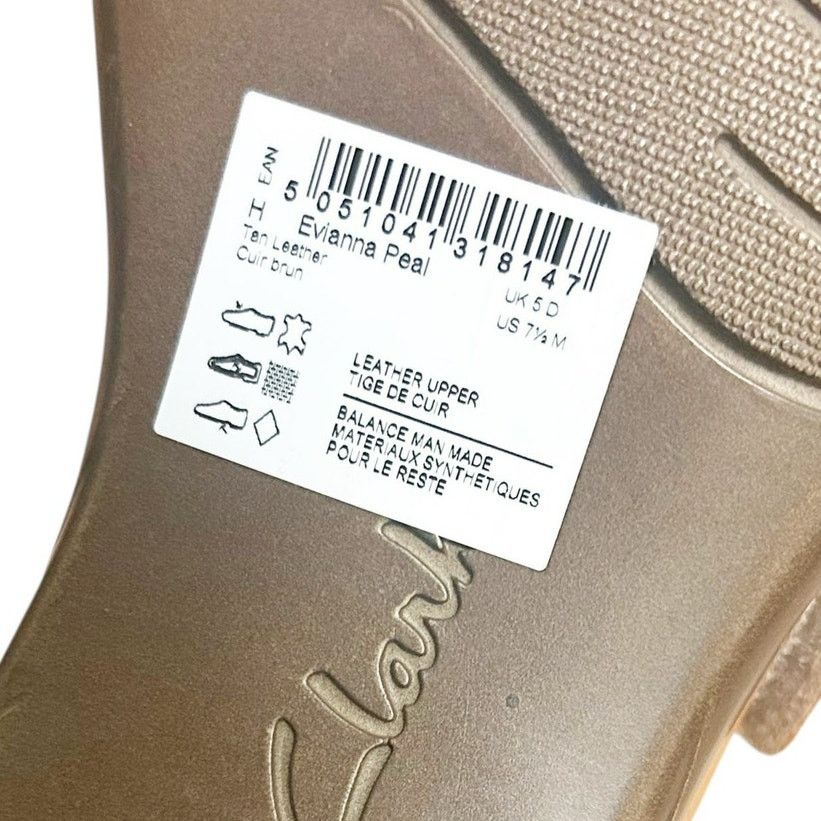 Clarks Clarks Brown Leather Evianna Peal Shoes Sz 7.5 Size US 7.5 / IT 37.5 - 6 Thumbnail