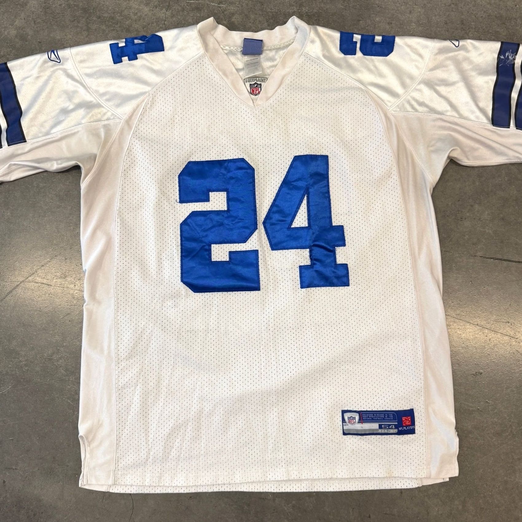 NFL VINTAGE Marion Barber Dallas Cowboys NFL Football White #24 Jersey 54/XL Jersey Men XL White Mens Size US XL / EU 56 / 4 - 2 Thumbnail