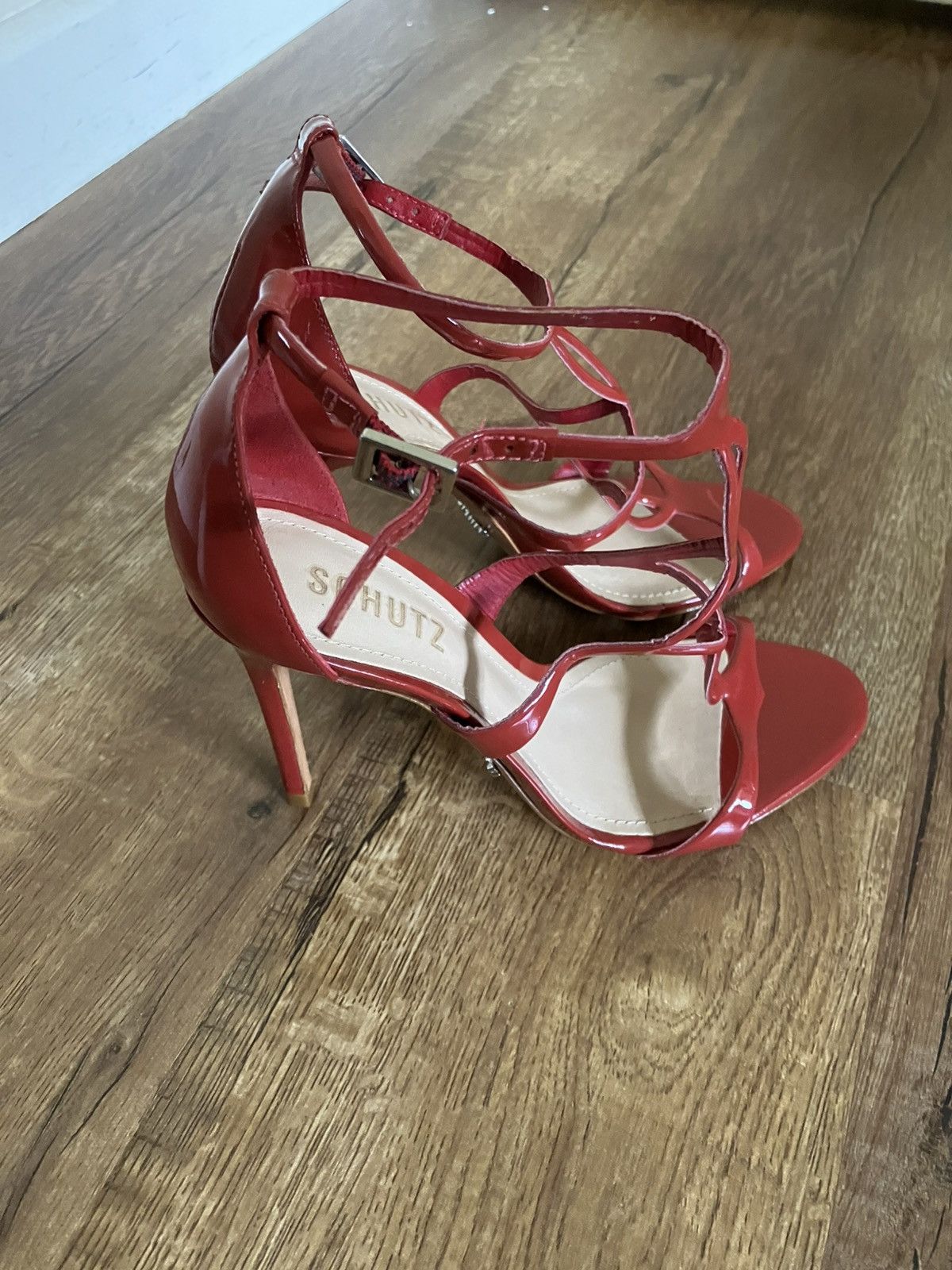SCHUTZ SCHUTZ Women's Rania Scarlet, 6.5 Heeled Sandal NWOB Size US 6.5 / IT 36.5 - 6 Thumbnail
