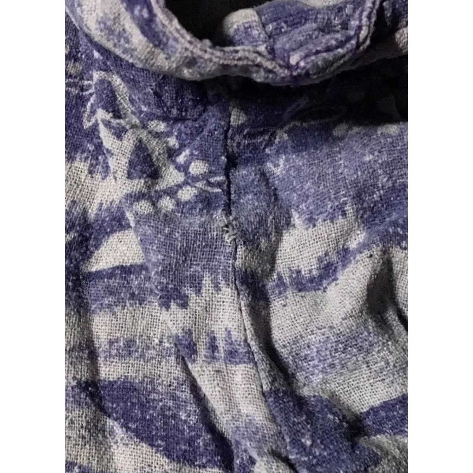 Vintage VINTAGE All Over Print Shirt XL Purple Abstract 90s Boxy Silk Button-Up Women Modern Surf Skate Grunge Vaporwave Decade 90s Size XL / US 12-14 / IT 48-50 - 5 Thumbnail