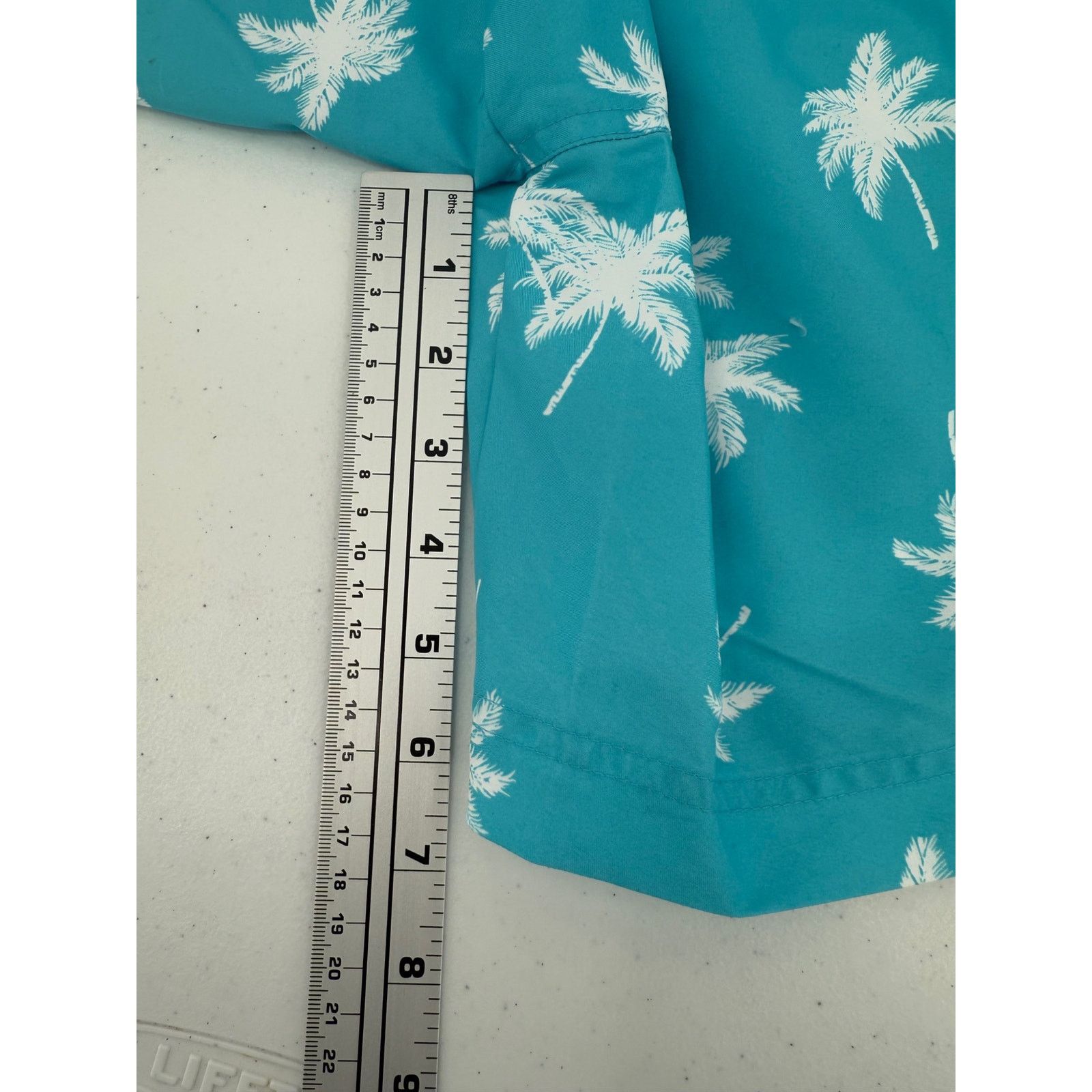 Original Penguin NWT Original Penguin Lined Swim Trunk Short Blue Atoll Palm Size US 34 / EU 50 - 5 Thumbnail