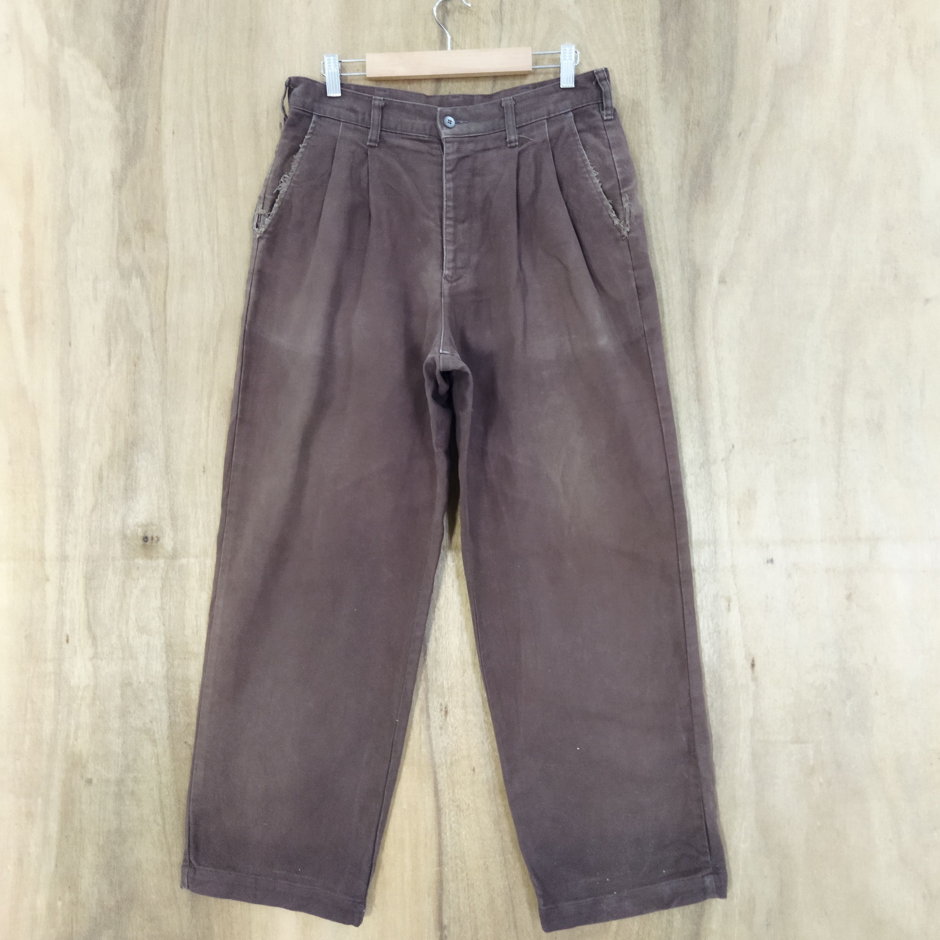 Japanese Brand OUTDOOR BROWN CHINO PANTS Size US 32 / EU 48 - 1 Thumbnail