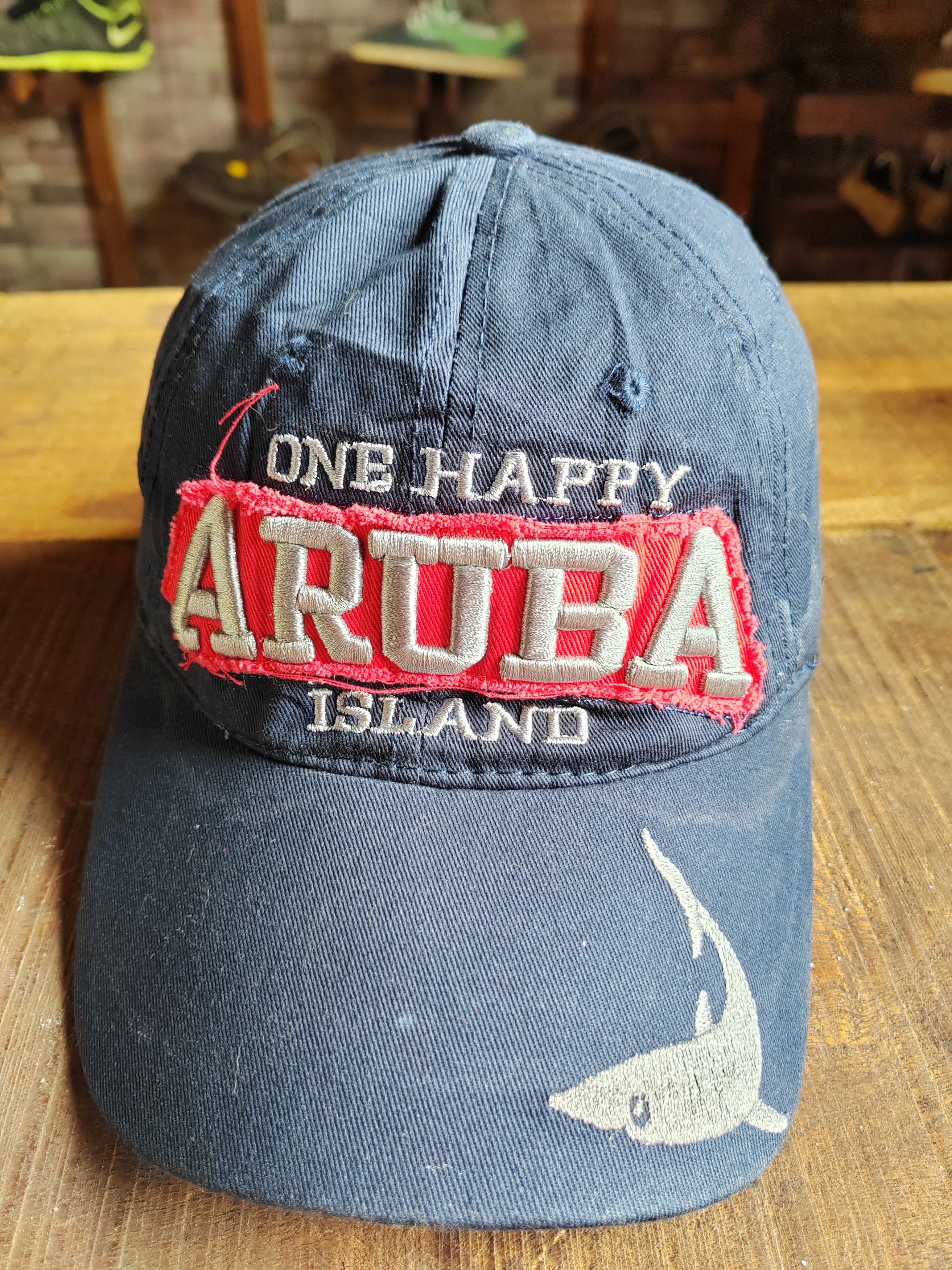 Japanese Brand Vintage One Happy Aruba Island Y2k Cap Hat Size ONE SIZE - 1 Thumbnail