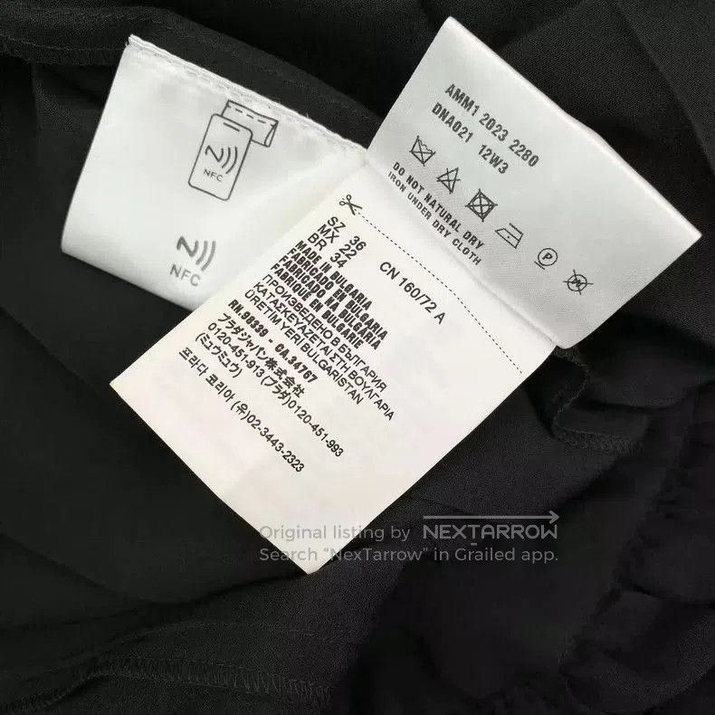 Miu Miu Miu Miu Black Logo Short Sleeve Dress. Size US S / EU 44-46 / 1 - 4 Thumbnail
