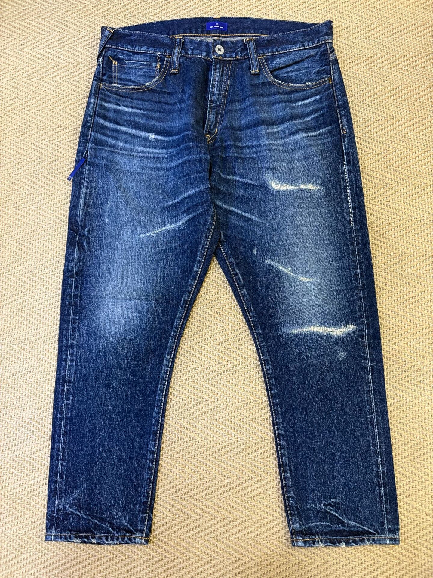 denim by vanquish & fragment cropped jeans