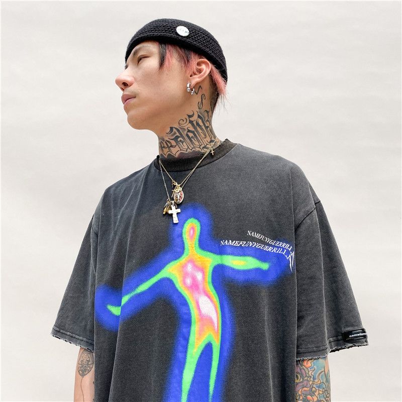Japanese Brand × Vintage Distorted Portrait T-shirt Size US XL / EU 56 / 4 - 4 Thumbnail