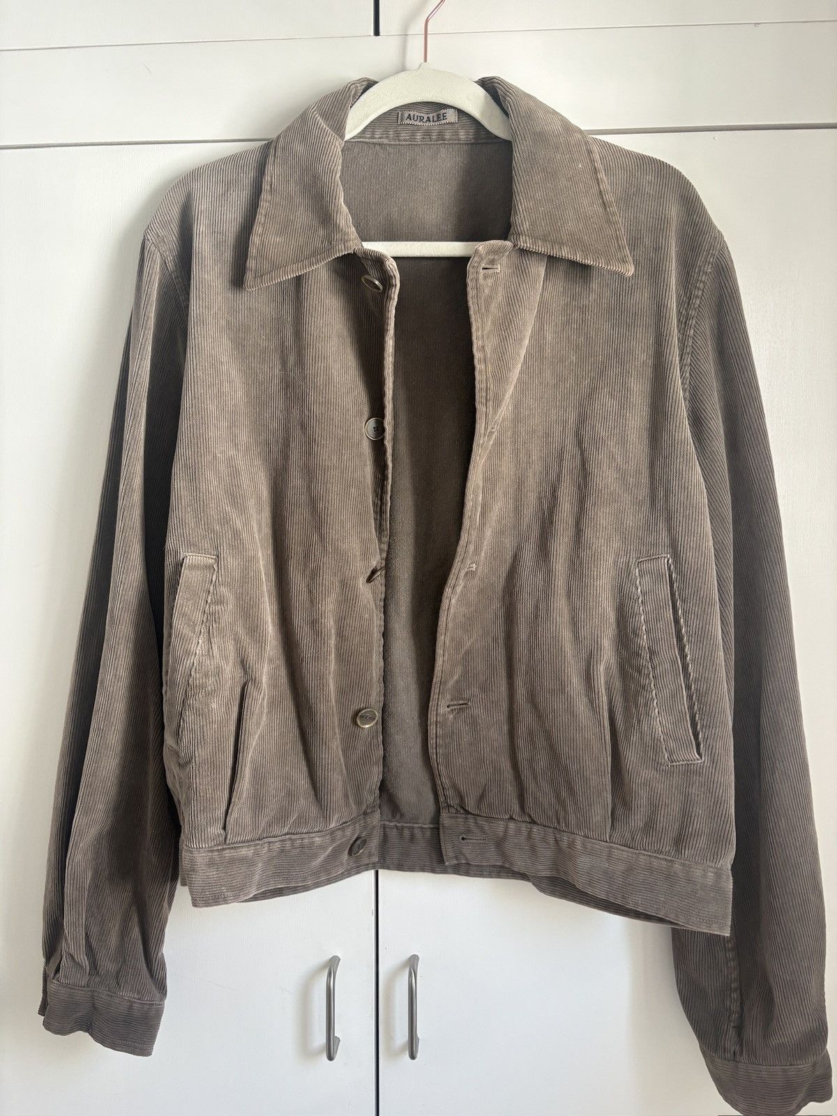 Auralee Double Face Check Zip Blouson | Grailed