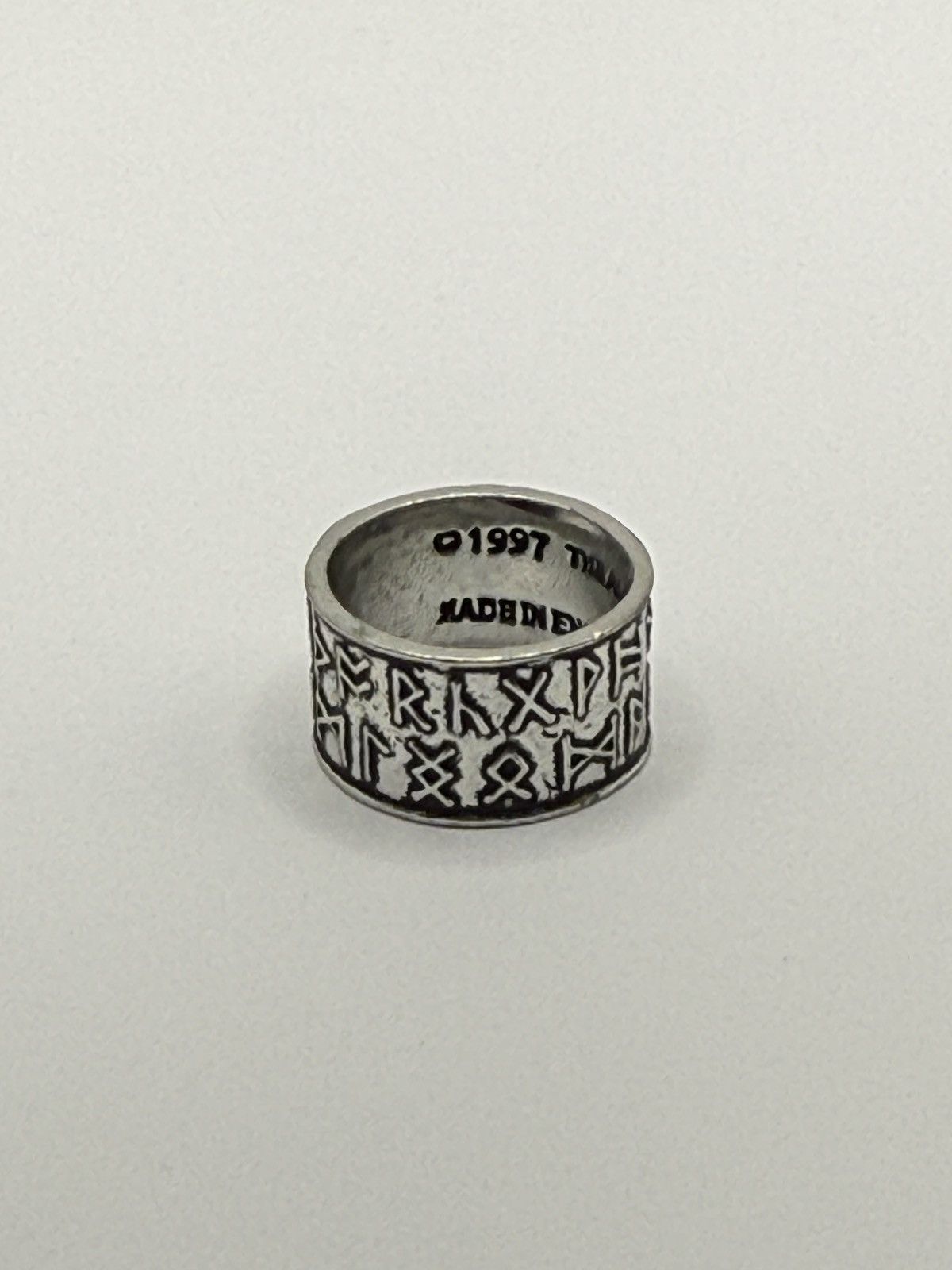 Seditionaries Rare archive Alchemy 1997 Rune ring biker/goth chrome erd Size ONE SIZE - 1 Thumbnail