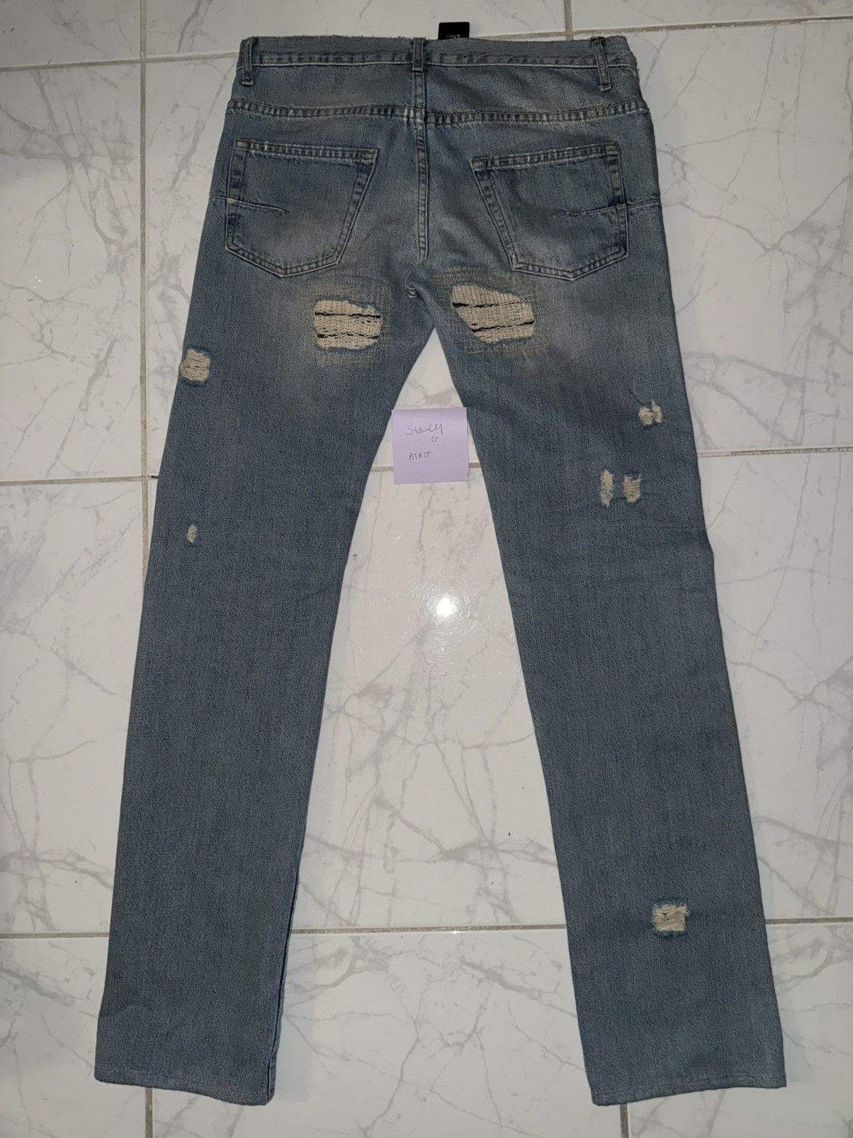 Dior Dior homme ss06 crash denim Size US 29 - 2 Thumbnail