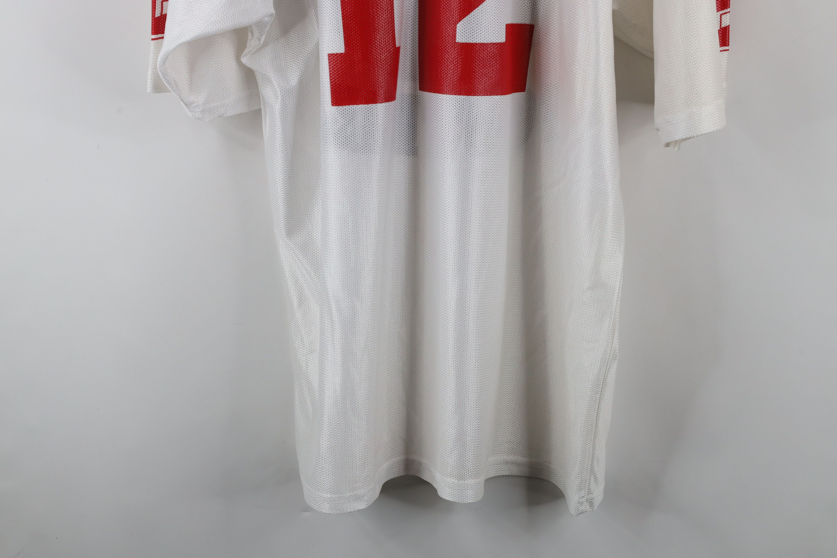 Vintage Vintage 90s Bedford Football Mesh Football Jersey White USA Size US XL / EU 56 / 4 - 15 Thumbnail
