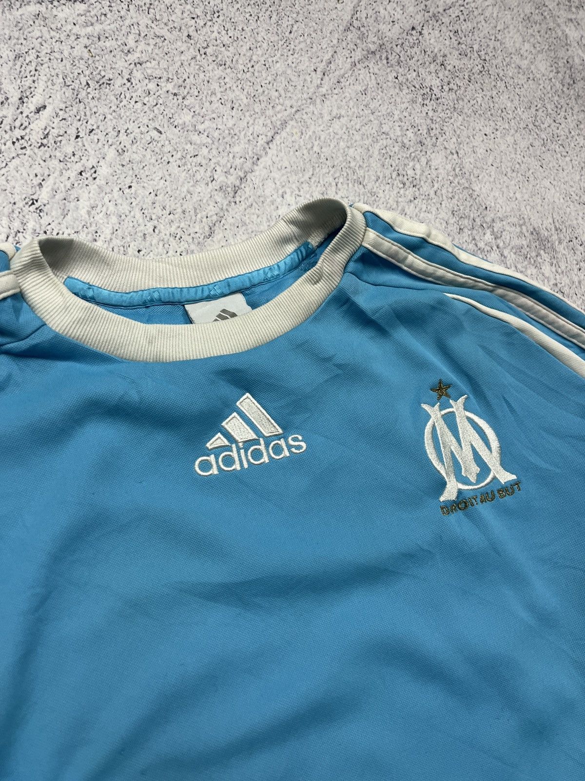 Adidas Adidas Olympique Marseille 00’s Blue Sweatshirt Blokecore Size US M / EU 48-50 / 2 - 9 Thumbnail