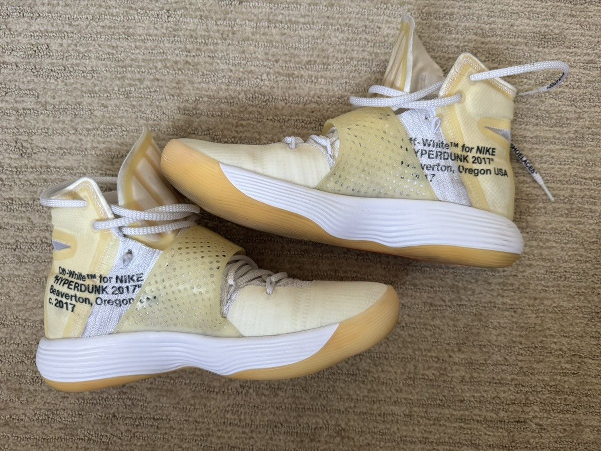 Off-White Nike React Hyperdunk 2017 Flyknit x Off White Size US 12 / EU 45 - 23 Thumbnail