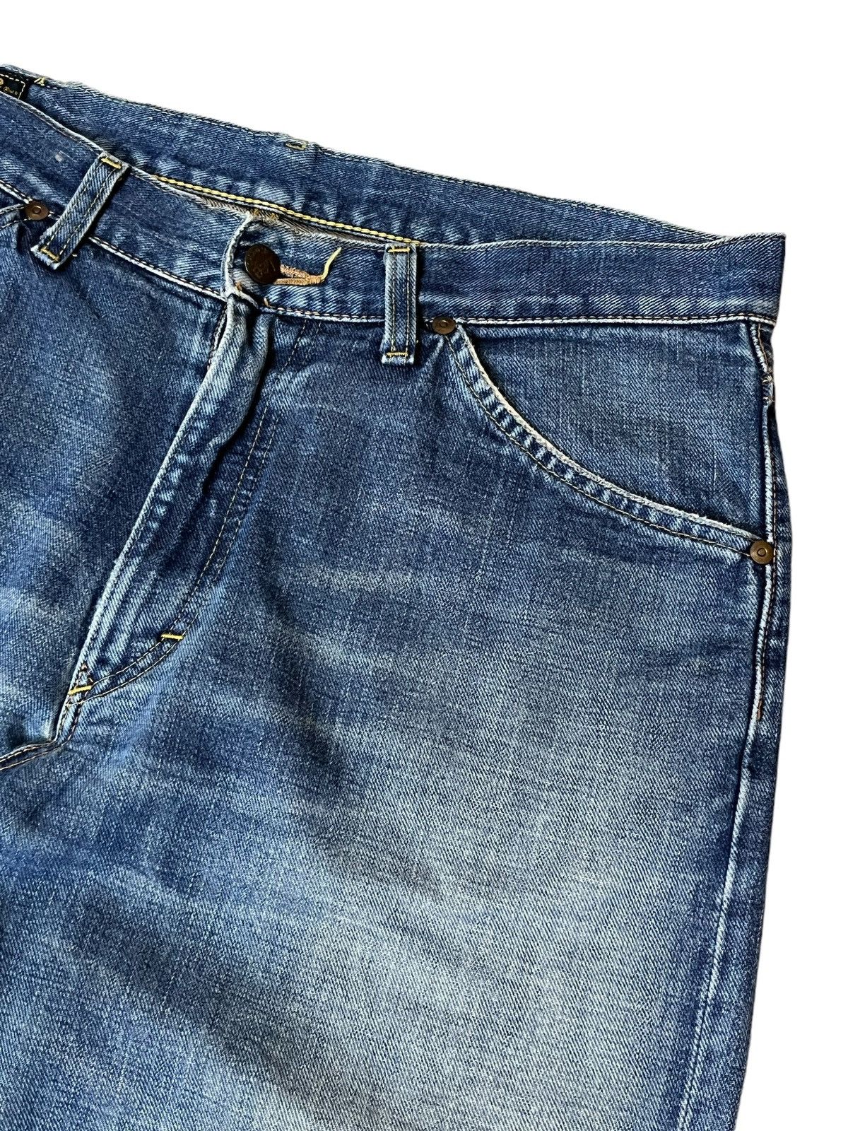 Lee VINTAGE LEE RIDERS REPRO 50s RIPPED HALF SELVEDGE DENIM Size US 35 - 6 Thumbnail
