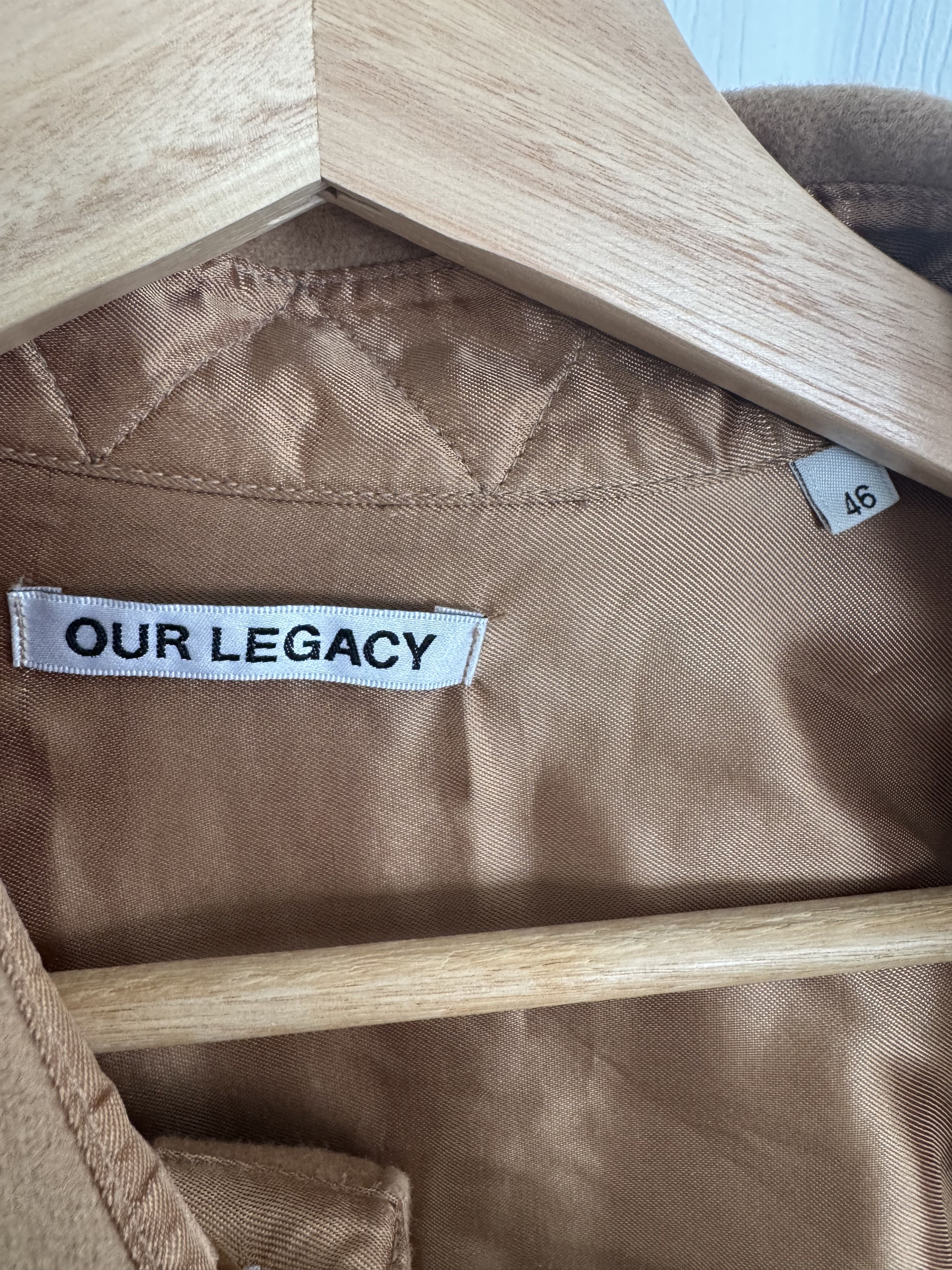 Our Legacy Our Legacy Borrowed Shirt Camel Wool Size US S / EU 44-46 / 1 - 3 Thumbnail