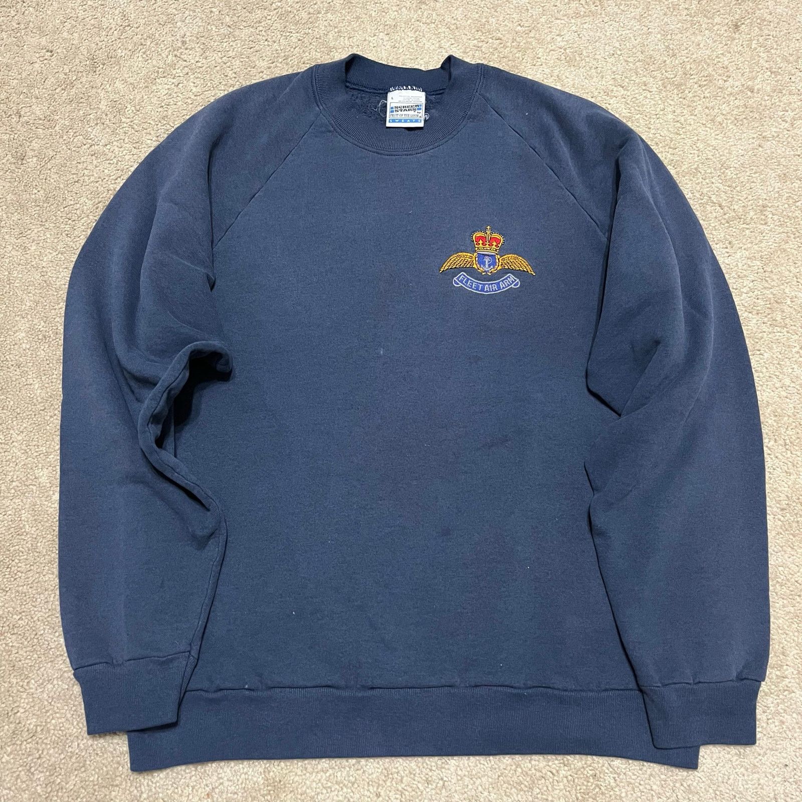 Other Vintage Fleet Air Army Navy Embroidered Crewneck Sweatshirt Size US L / EU 52-54 / 3 - 1 Thumbnail
