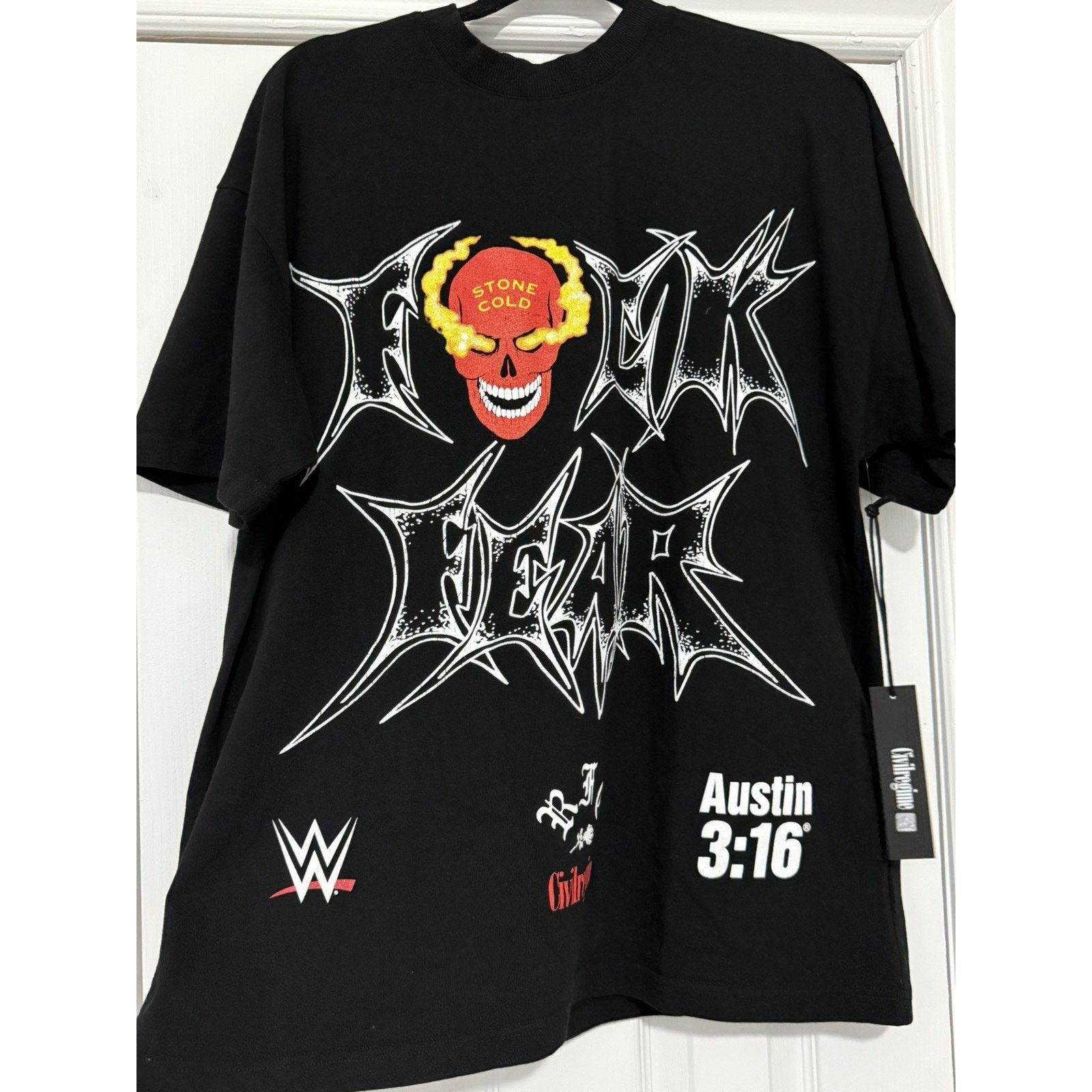 Civil Regime CIVIL REGIME X WWE “F*CK FEAR” STONE COLD 3:16 Medium Size US M / EU 48-50 / 2 - 5 Thumbnail