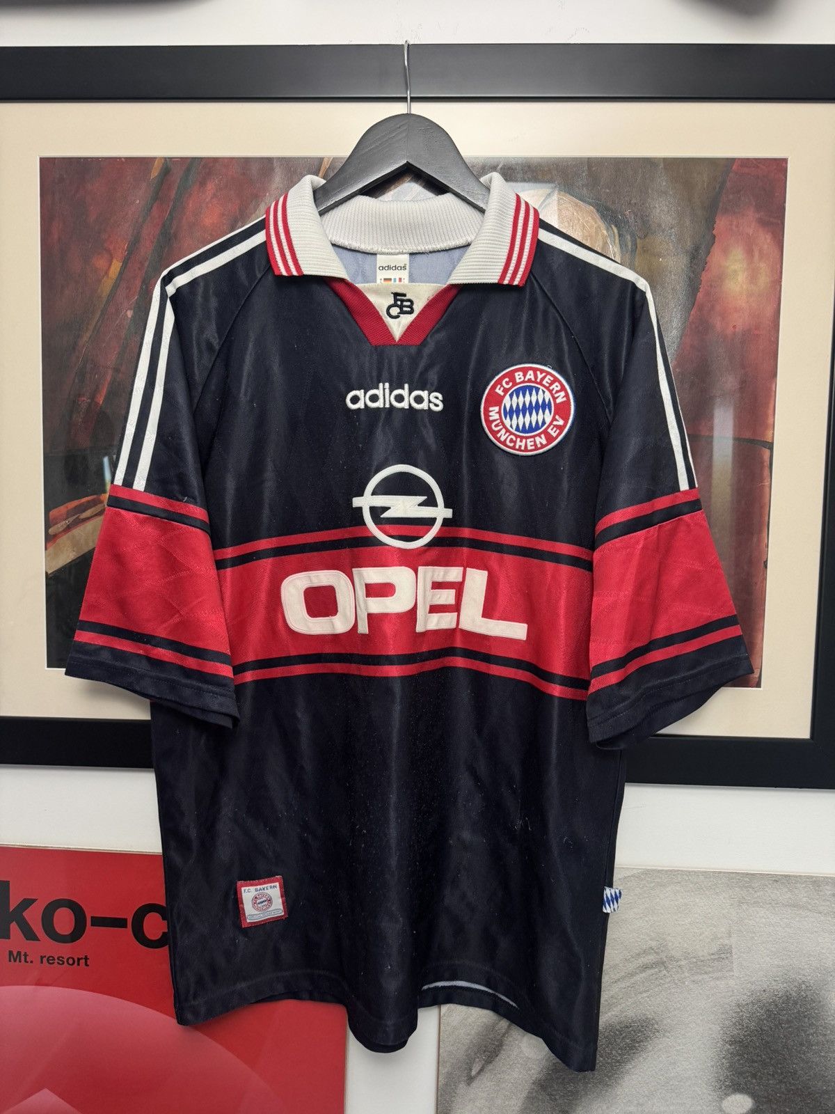 Adidas Vintage 90s Adidas Bayern Munchen Soccer Football Jersey Size US L / EU 52-54 / 3 - 1 Thumbnail