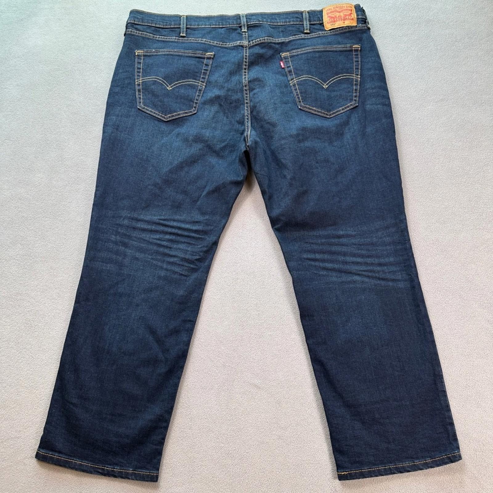 Other Levis 541 Jeans Men's 46x30 Athletic Taper Dark Wash Stretch Size US 44 / EU 60 - 2 Thumbnail