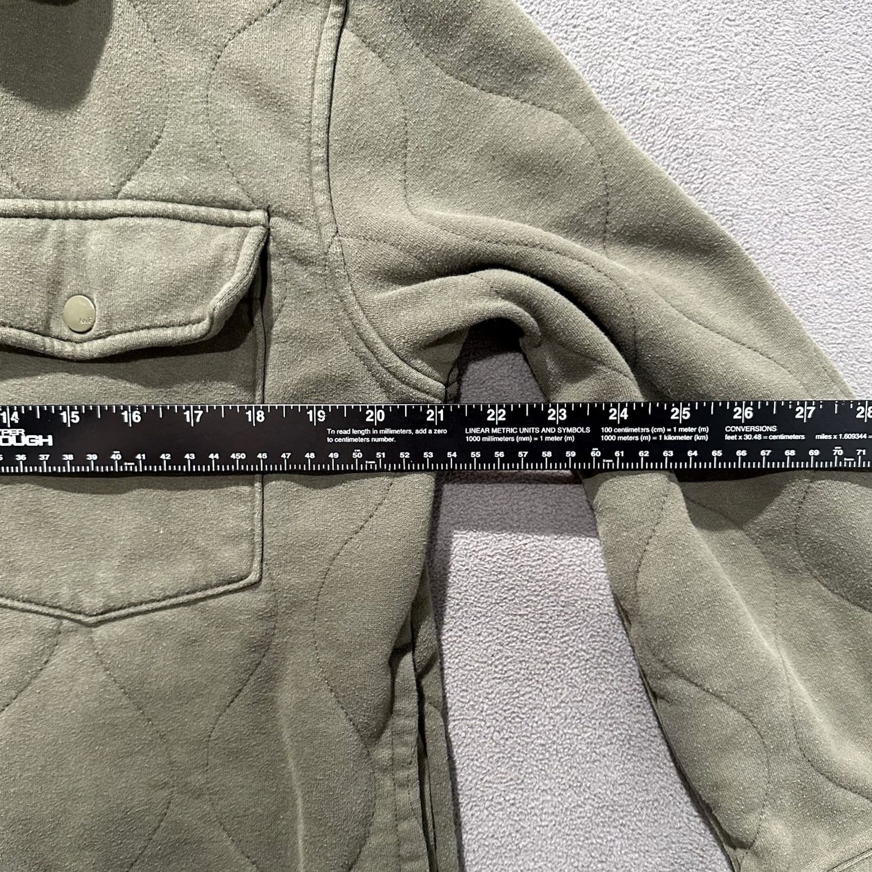 Abercrombie & Fitch Abercrombie & Fitch Shirt Womens M Military Green Quilted Shacket Snap EUC VINTAGE? Size M / US 6-8 / IT 42-44 - 7 Thumbnail