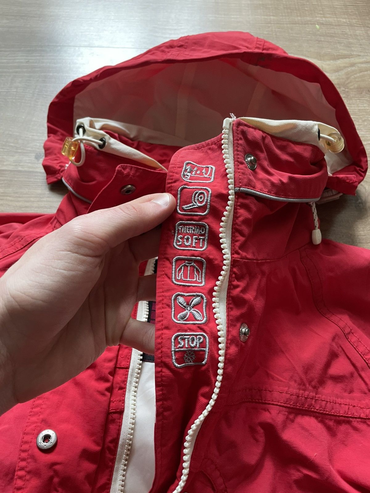 Other Vintage 90s Sherpa Women’s Ski Jacket Hooded Windbreaker Size M / US 6-8 / IT 42-44 - 16 Thumbnail