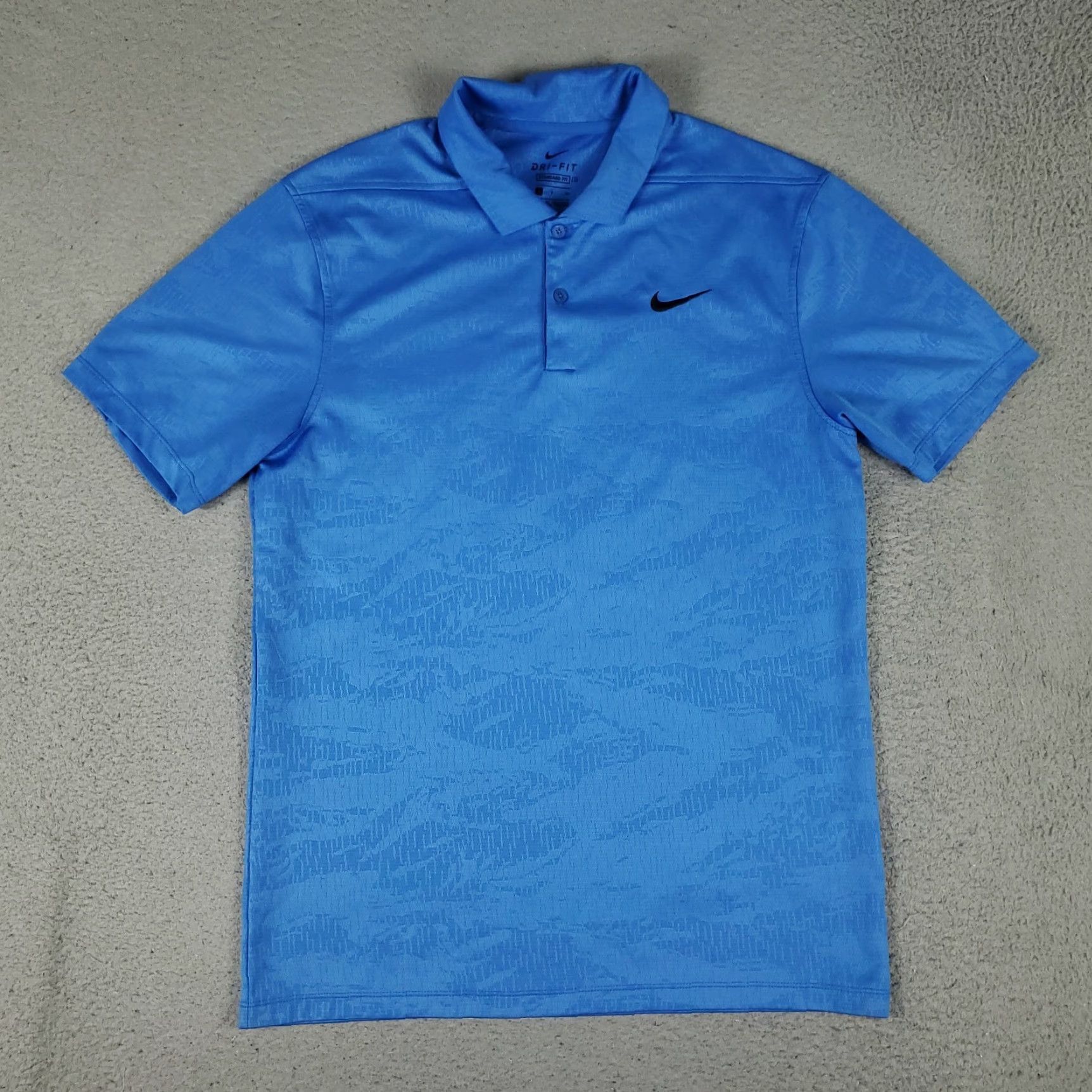 Nike Nike Polo Shirt Mens Small Blue Camouflage Swoosh Golf Casual Short Sleeve Size US S / EU 44-46 / 1 - 2 Thumbnail