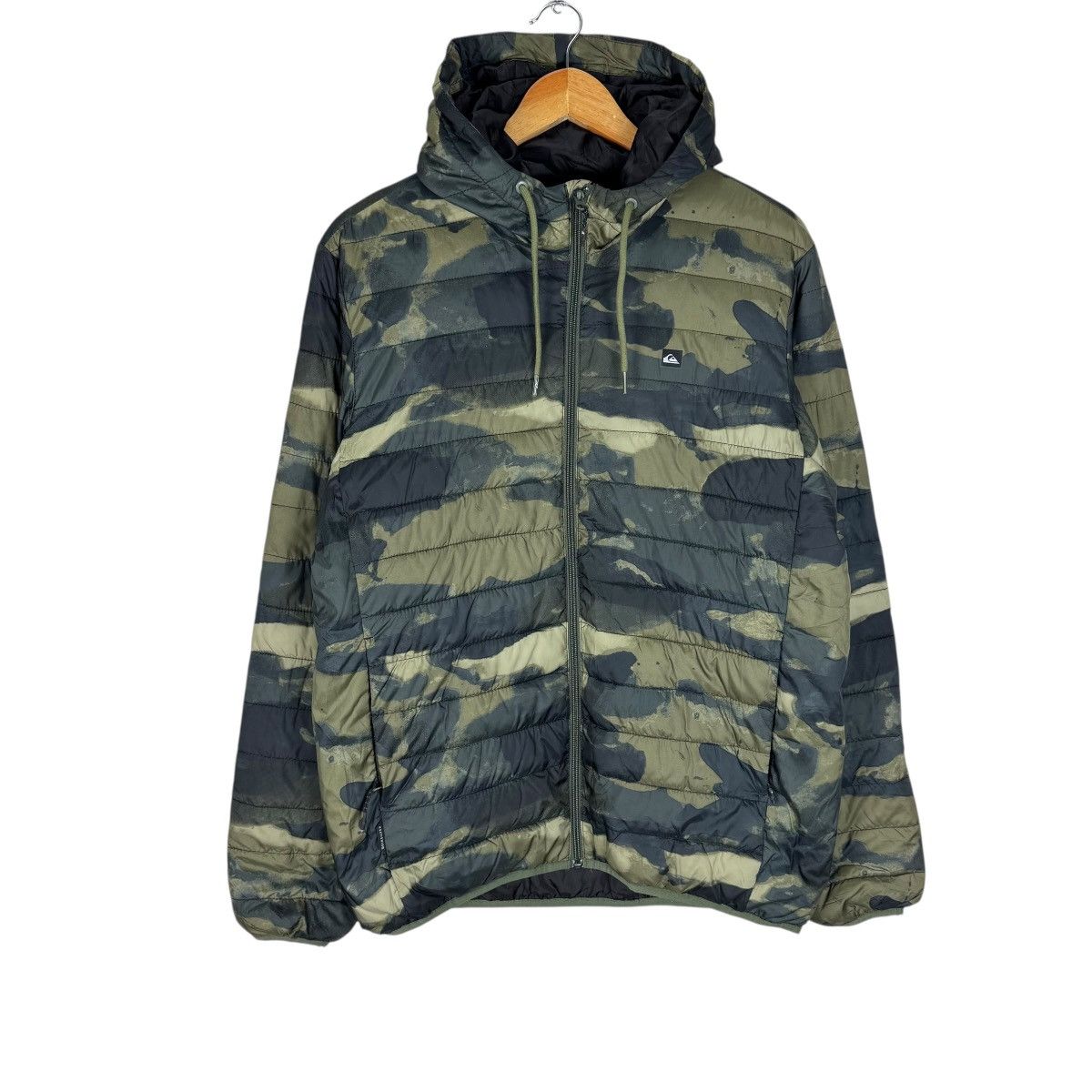 Quicksilver ☀️QUICKSILVER HOODIE CAMO LIGHT PUFFER JACKET Size US L / EU 52-54 / 3 - 2 Thumbnail