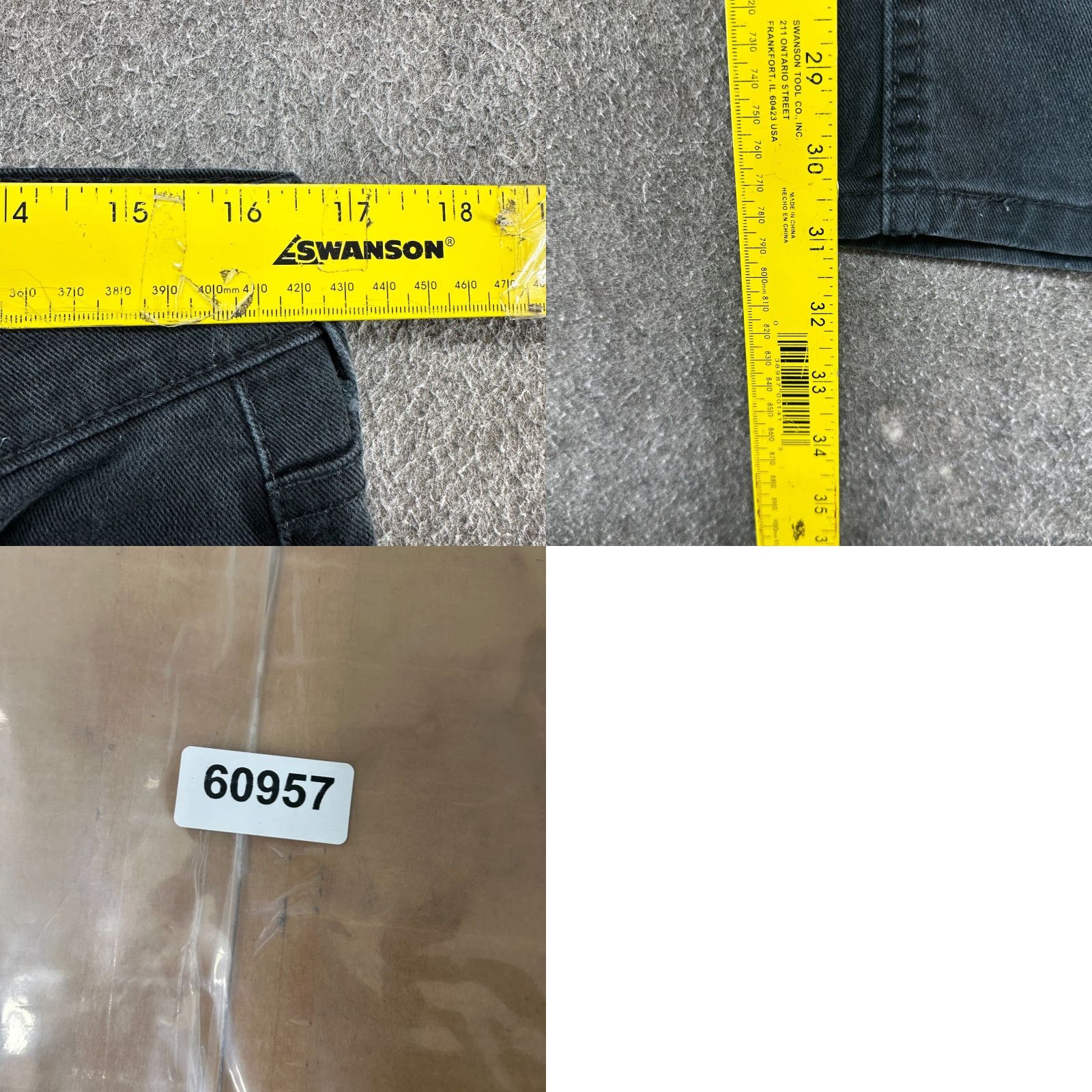Levi's Levi's 541 Jeans Men 33x32 Black Tapered Leg Athletic Fit Dark Faded Wash Stretch Size US 33 - 8 Thumbnail