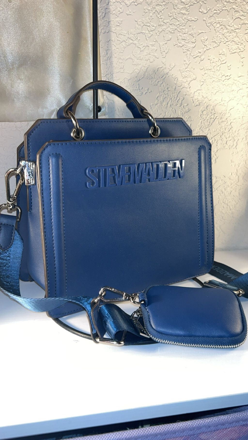 Steve Madden Women's Steve Madden Blue Crossbody Bag One Size Size ONE SIZE - 3 Thumbnail