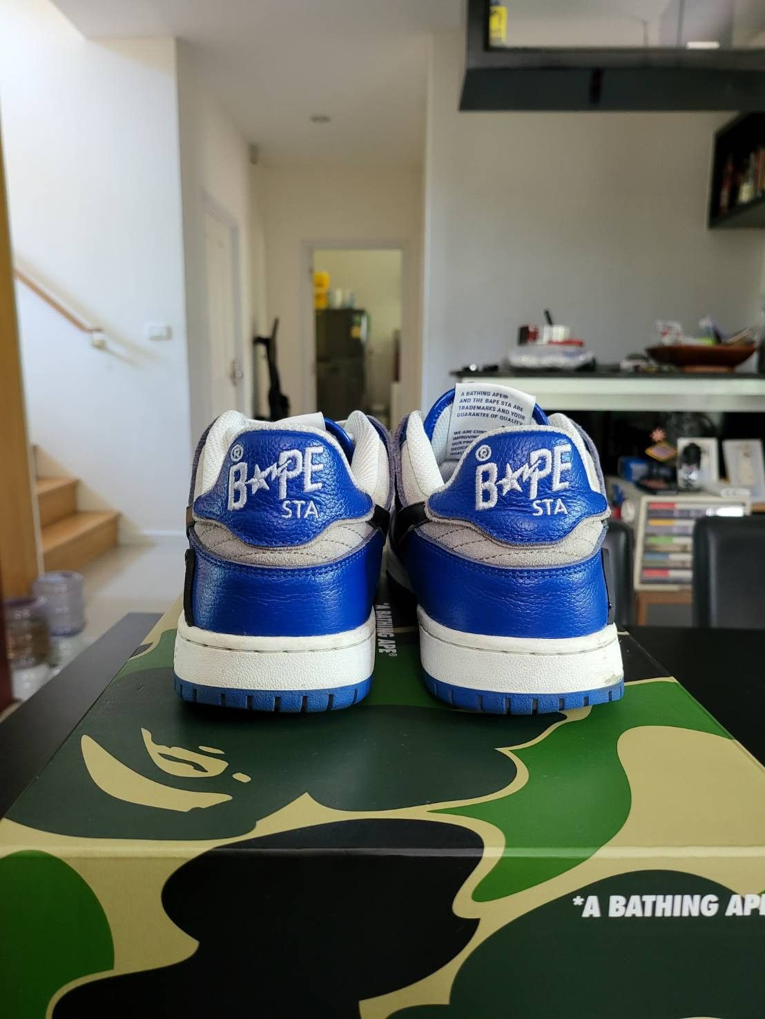 Bape A Bathing Ape - Bape SK8 Sta Navy Low Top Sneakers Size US 8 / EU 41 - 3 Thumbnail