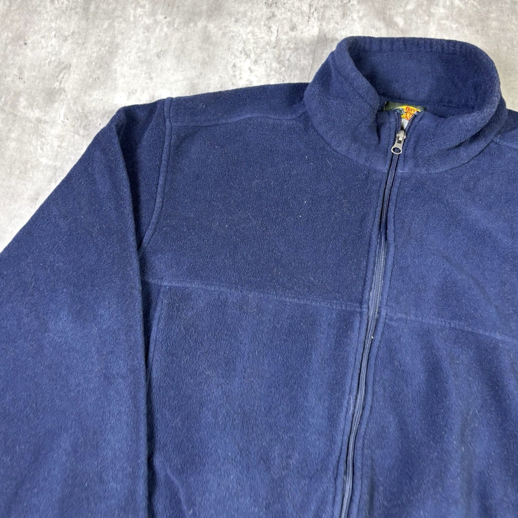 Vintage VINTAGE Bass Pro Shop Blue Pullover Sherpa Fleece Q-Zip Sweater XL Men 90s 1/4 Zip Mock Neck Solid Pattern Size US XL / EU 56 / 4 - 3 Thumbnail