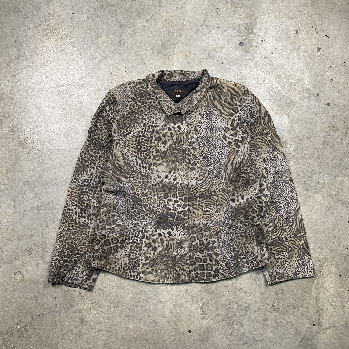 Designer × Japanese Brand Cizenne Tokyo Shibuya Leopard Camo Jacket Size M / US 6-8 / IT 42-44 - 1 Thumbnail
