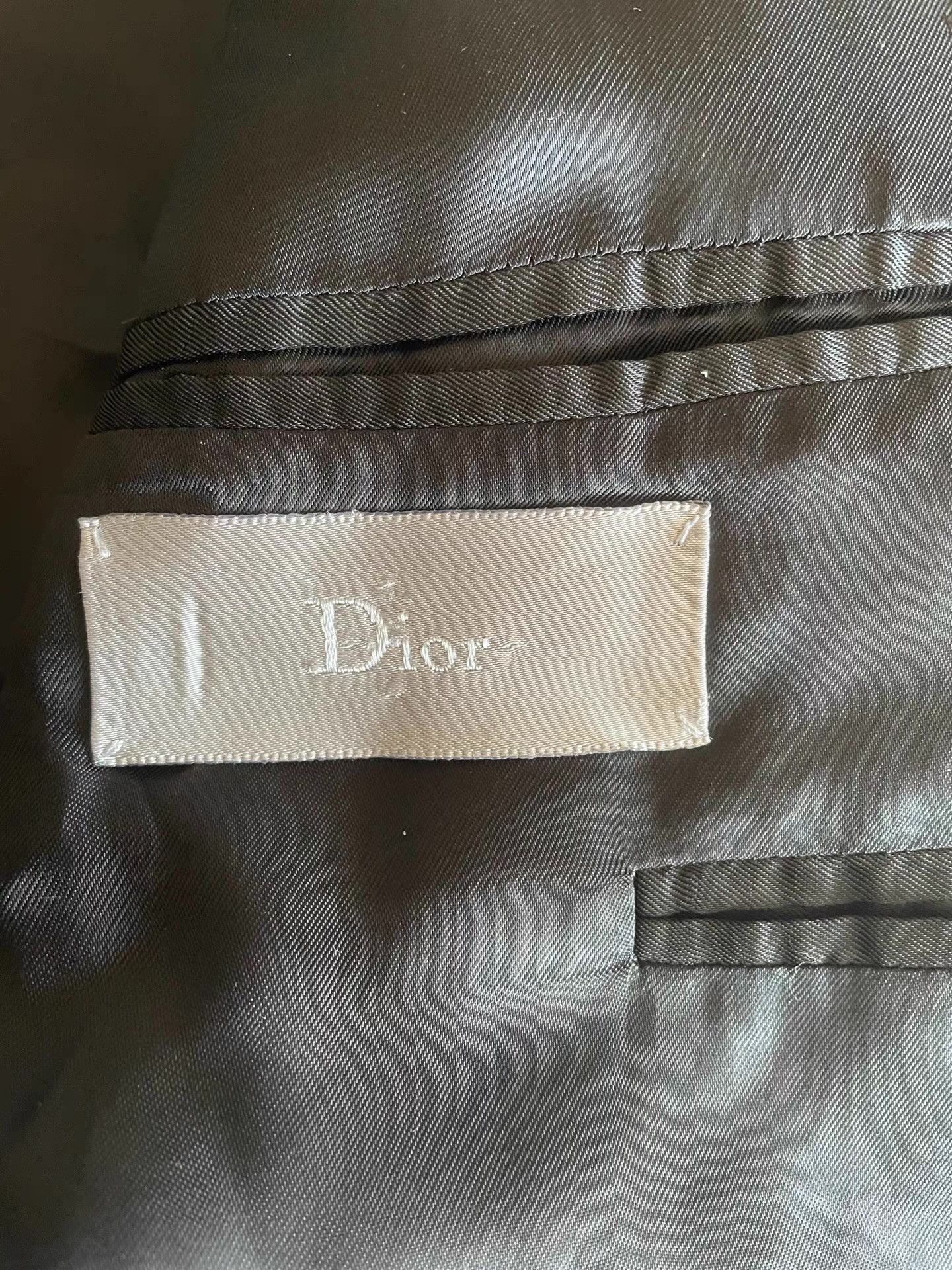 Dior Dior men's black wool blazer Q4 Size 52R - 4 Thumbnail