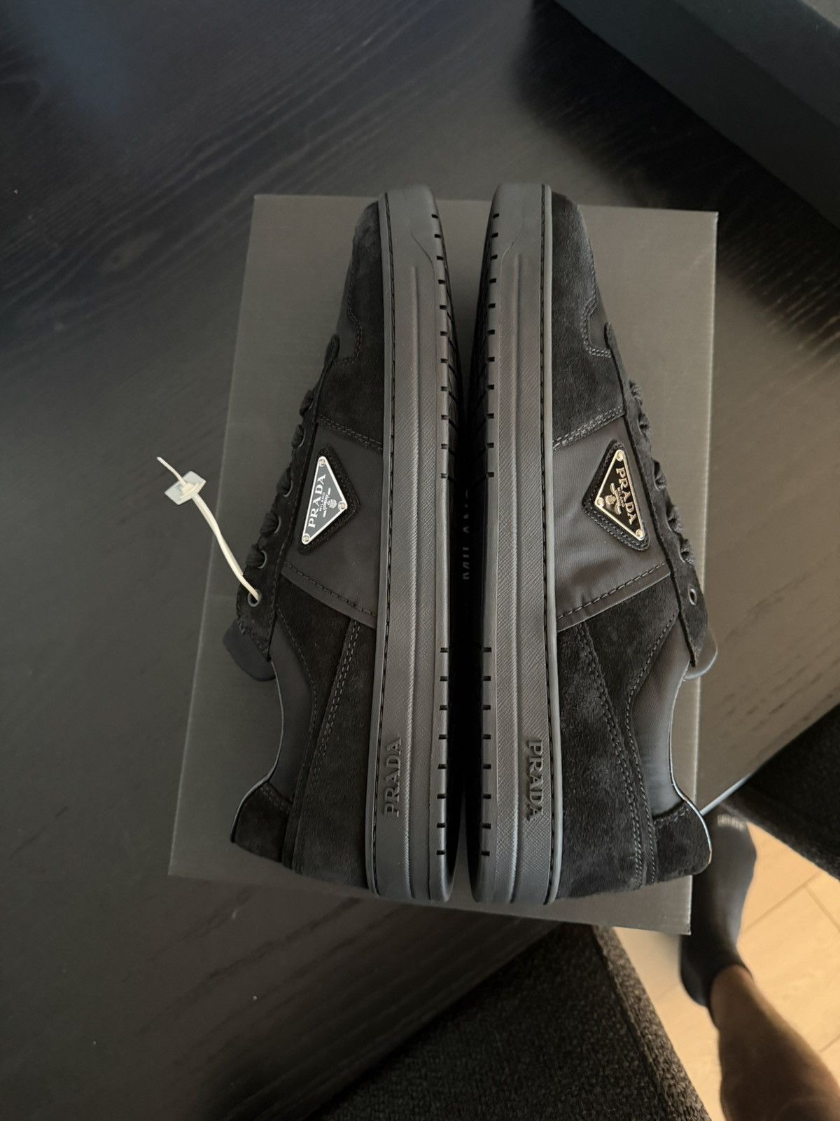 Prada Prada Downtown Re-Nylon and suede sneakers Size US 13 / EU 46 - 4 Thumbnail