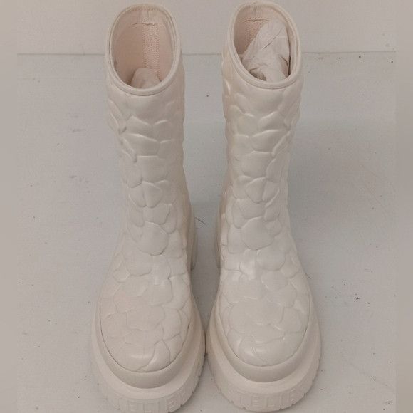 Valentino Valentino Garavani Women Ivory Rose Atelier Mid Boots - EU36 Size US 6 / IT 36 - 3 Thumbnail