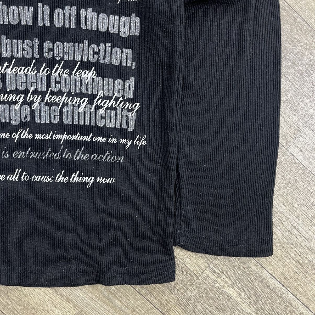 If Six Was Nine 2000s Beaumont Carr Poem Grunge Punk Lgb Style LongSleeve Size US L / EU 52-54 / 3 - 9 Thumbnail