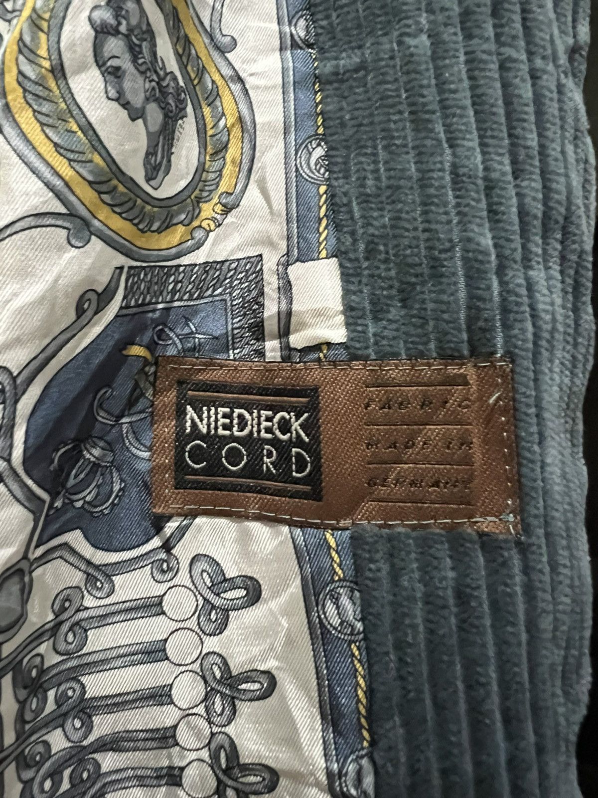 Designer × Vintage Vintage Ami Poison Corduroy Coat Lining Silk Size US L / EU 52-54 / 3 - 8 Thumbnail