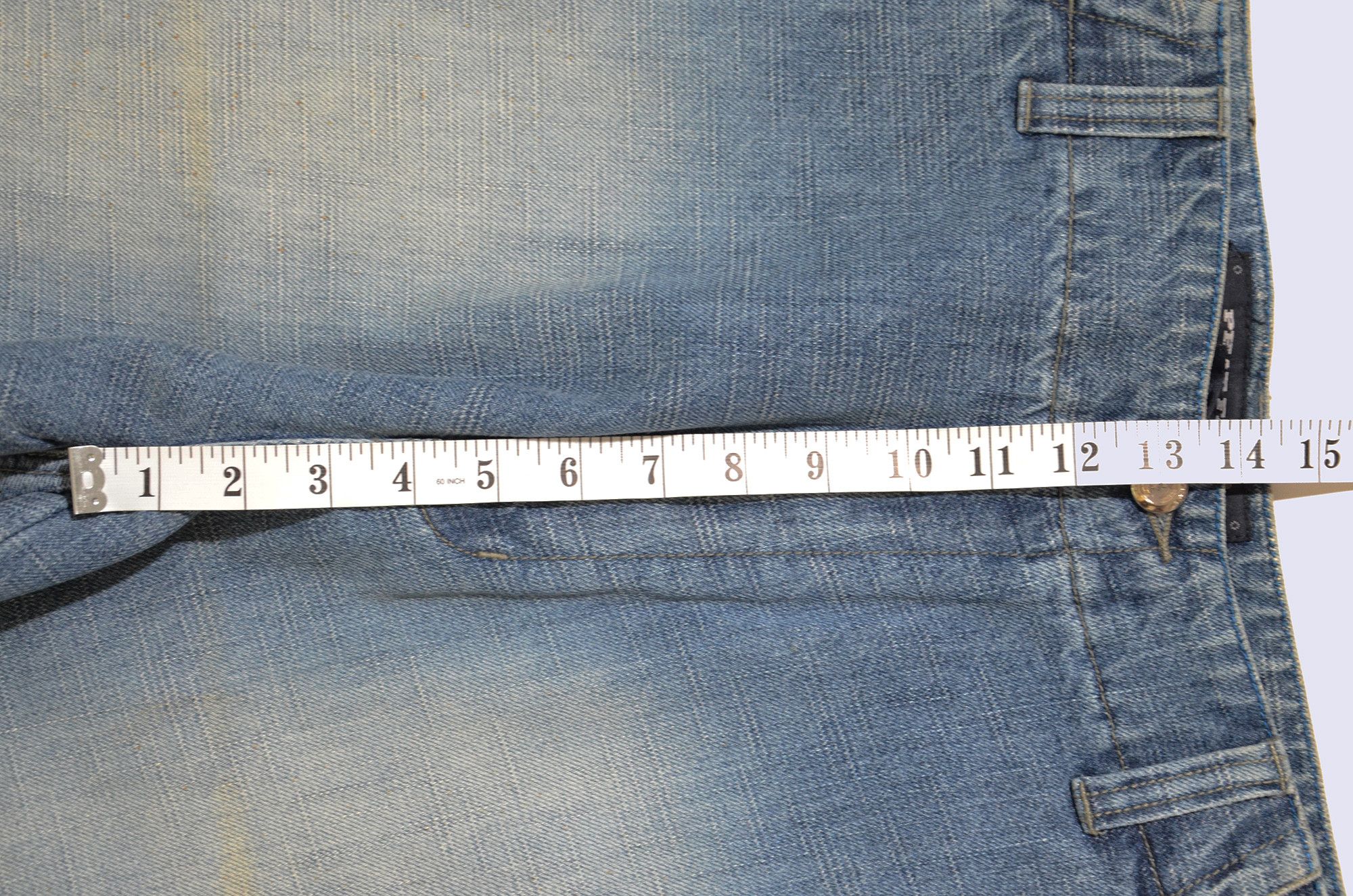 Phat Farm [Color Defects] PF Jorts Denim Shorts 90s Hiphop Streetwear Size US 34 / EU 50 - 10 Thumbnail