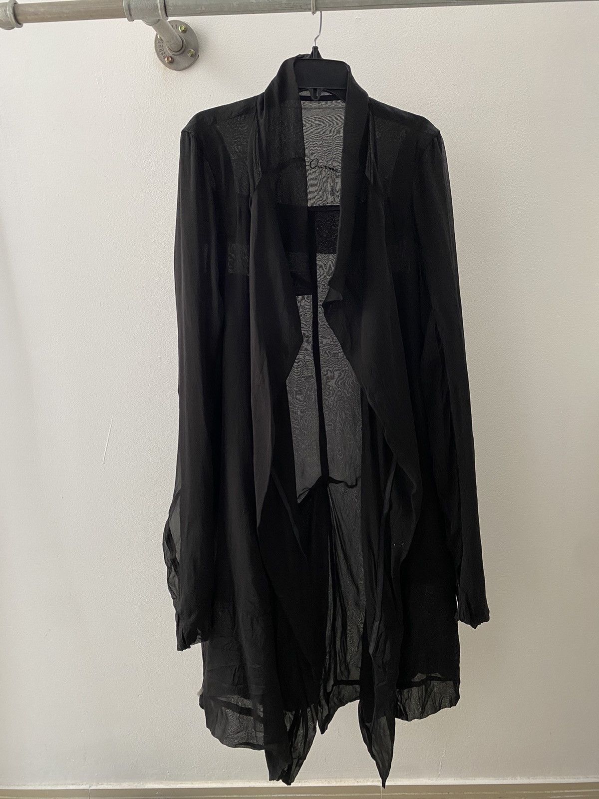 Rick Owens RickOwen multi pockets , double layer silk jacket Size ONE SIZE - 1 Thumbnail