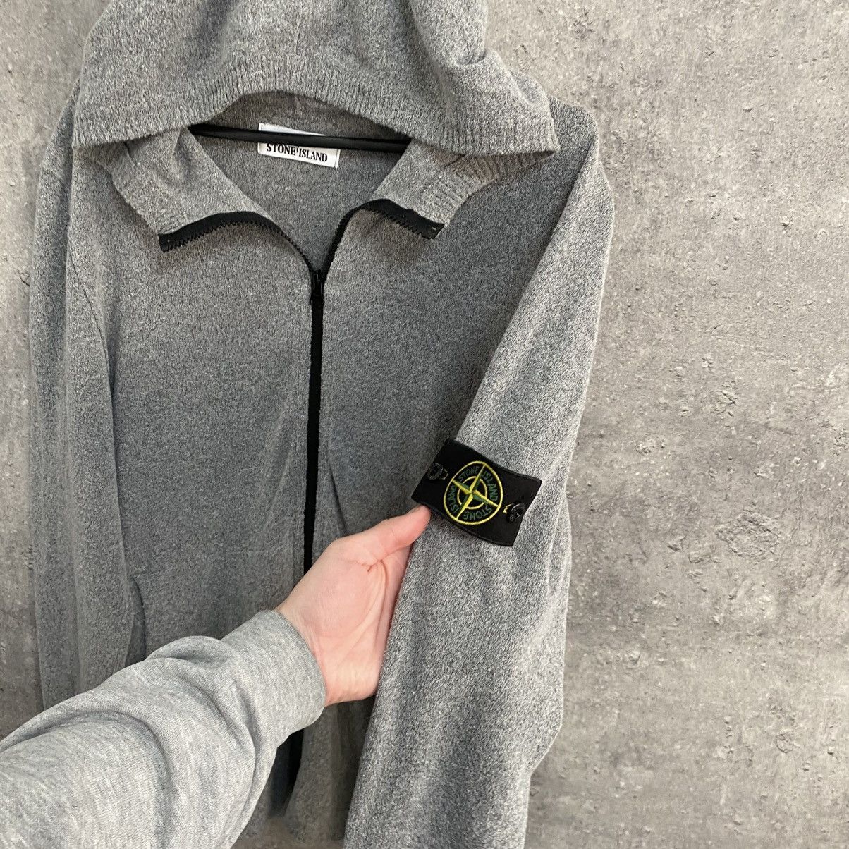 Stone Island Stone Island Zip Hoodie Grey Size L Size US L / EU 52-54 / 3 - 6 Thumbnail