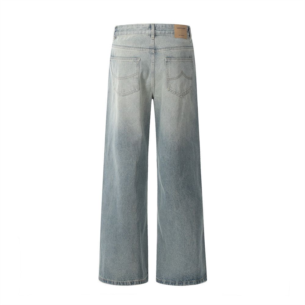 Japanese Brand × Vintage American retro loose casual distressed simple jeans Size US 32 / EU 48 - 3 Thumbnail
